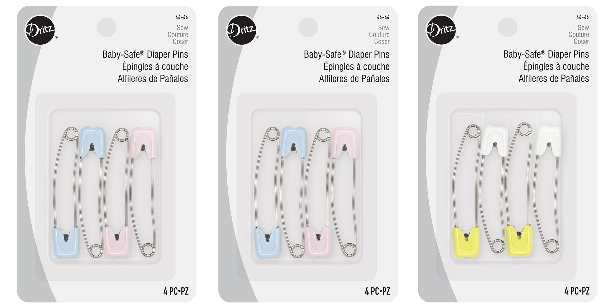 Dritz Baby-Safe Diaper Pins, 6 Count