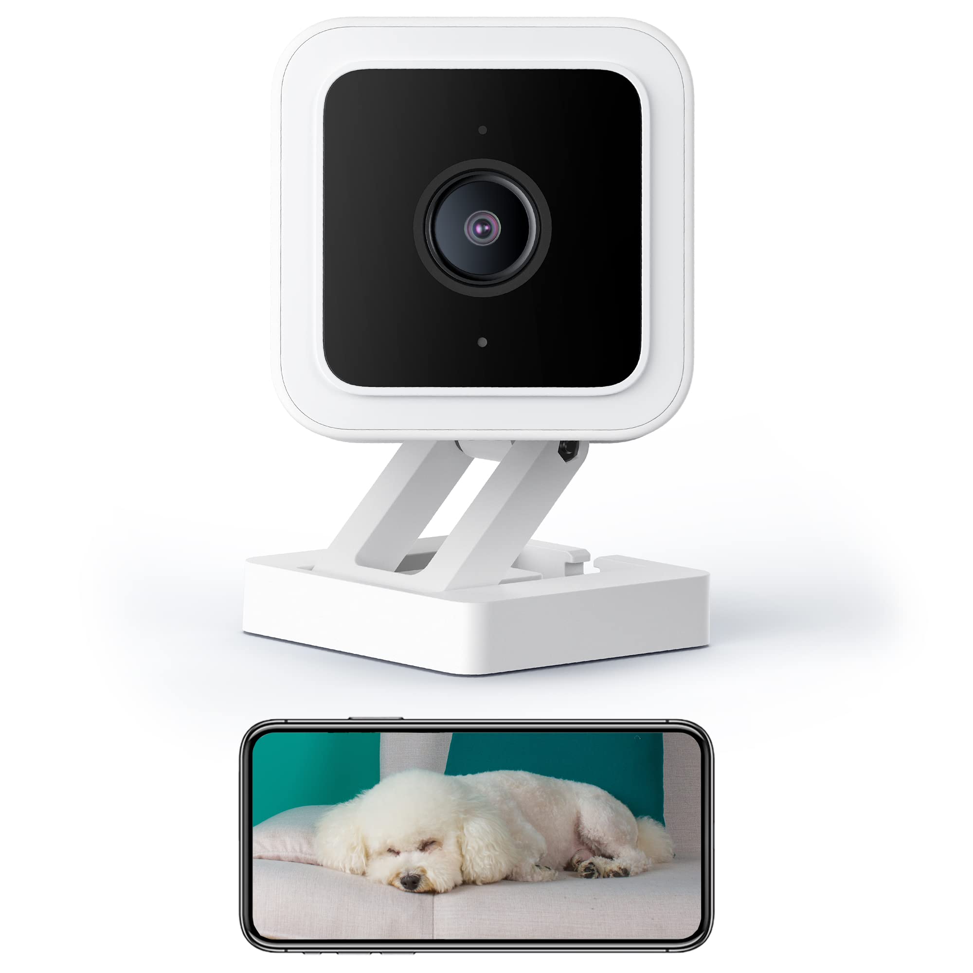 Wyze Cam v3 Pet Camera for Cats & Dogs Compact Indoor Plug-in Smart  Security Camera, 1080p Color Night Vision, Compatible with Alexa 2 Cameras