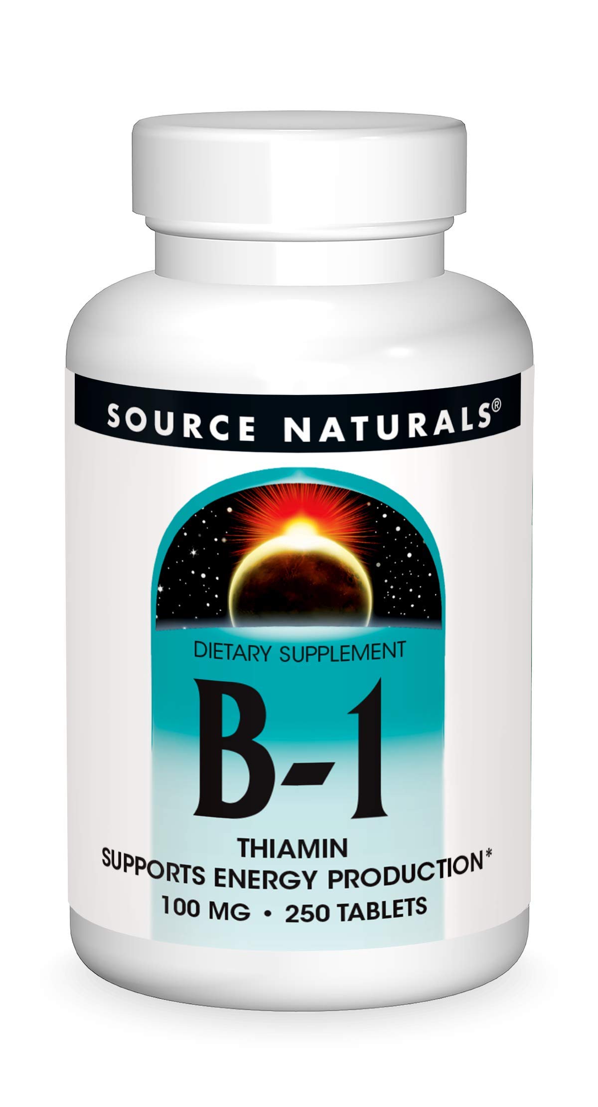 Source Naturals Vitamin B-1 Thiamin 100 Mg - 250 Tablets - Supports ...