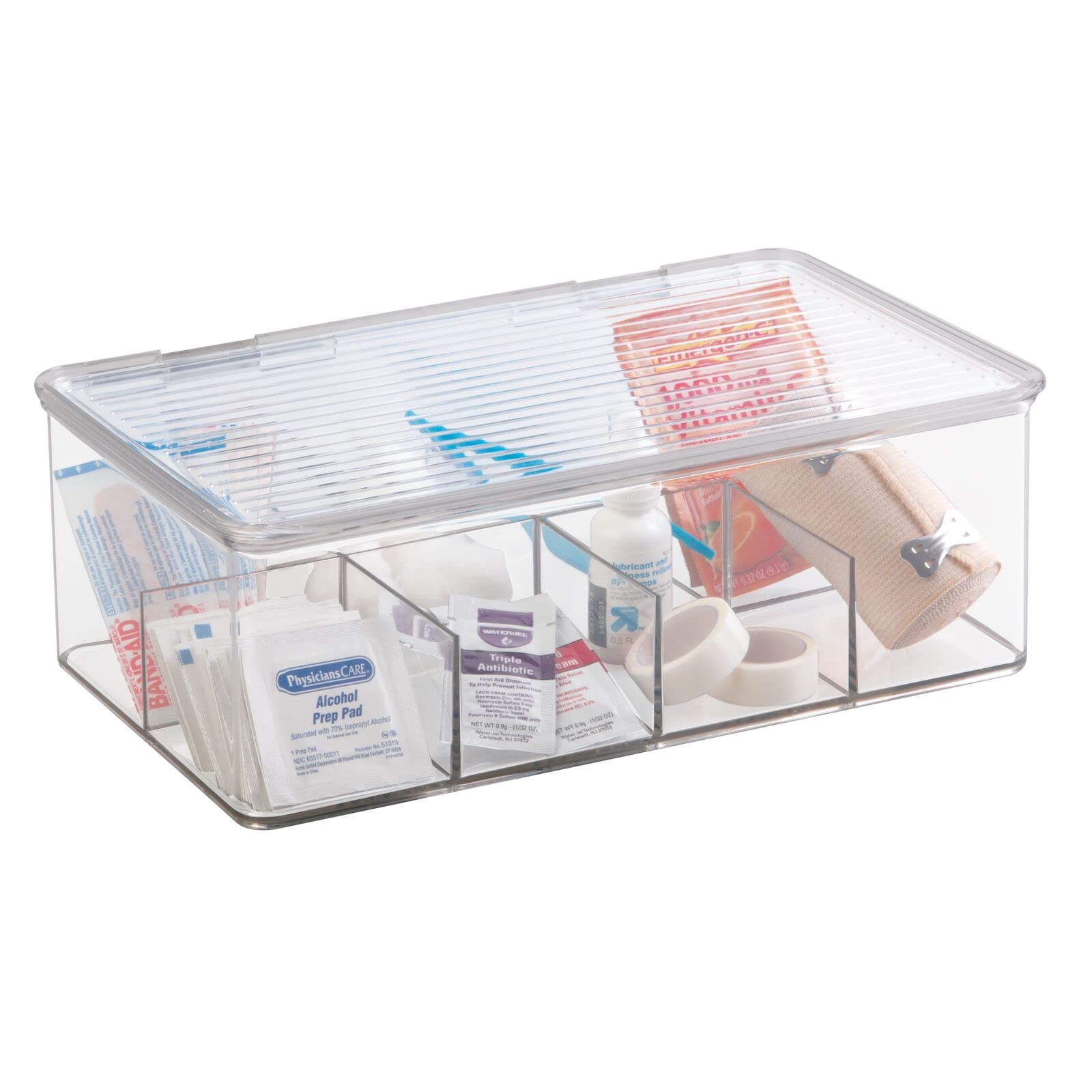 mDesign Plastic Adhesive Mount Storage Organizer Container Review