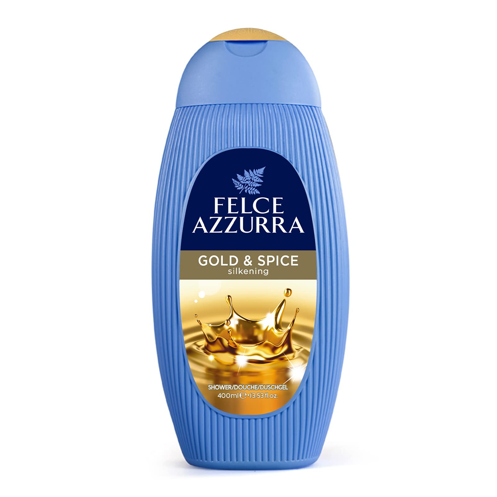 Felce Azzurra Gold And Spices - Silkening Essence Shower Gel - Blend With  Fruity And Aromatic Notes - Leaves Your Skin Soft And Pleasantly Perfumed -  Shower Gel Is Dermatologically Tested 