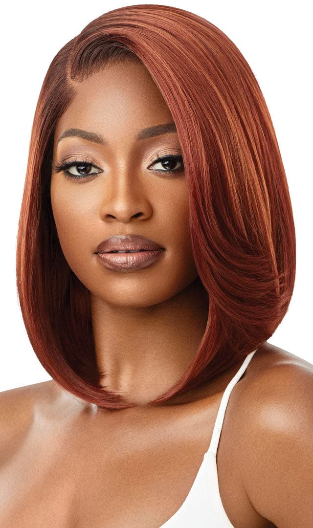 Outre melted Hairline Lace Front Wig Deluxe Wide Lace Part 2x5 HD  Transparent Lace MYRANDA (1B)