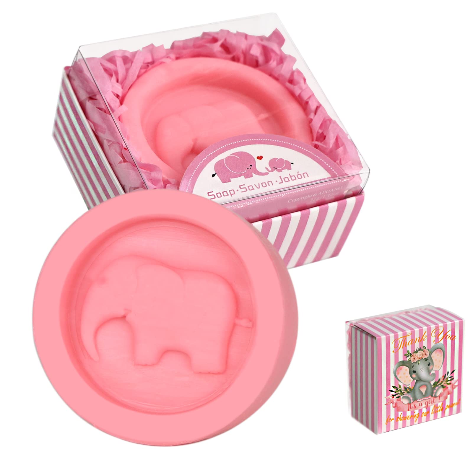 14lb+ Pink Girl Baby Shower Candy Buffet - Elephant (Serves 24-36)