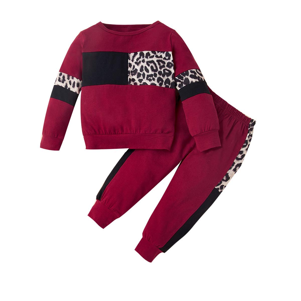 ZOEREA Baby Girl Clothes Set Long Sleeve Fashion Leopard