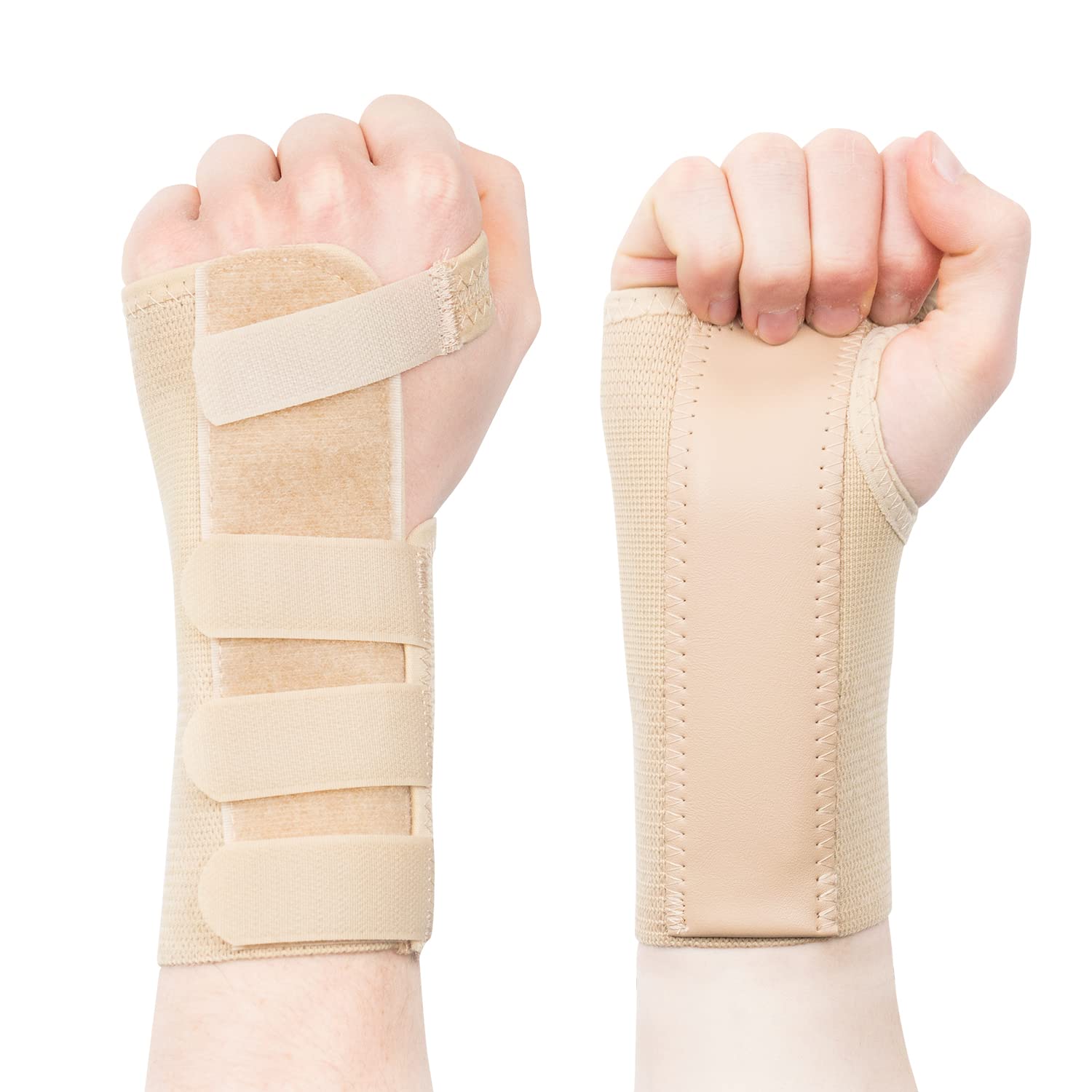 Beige Wrist Support with Metal Splint