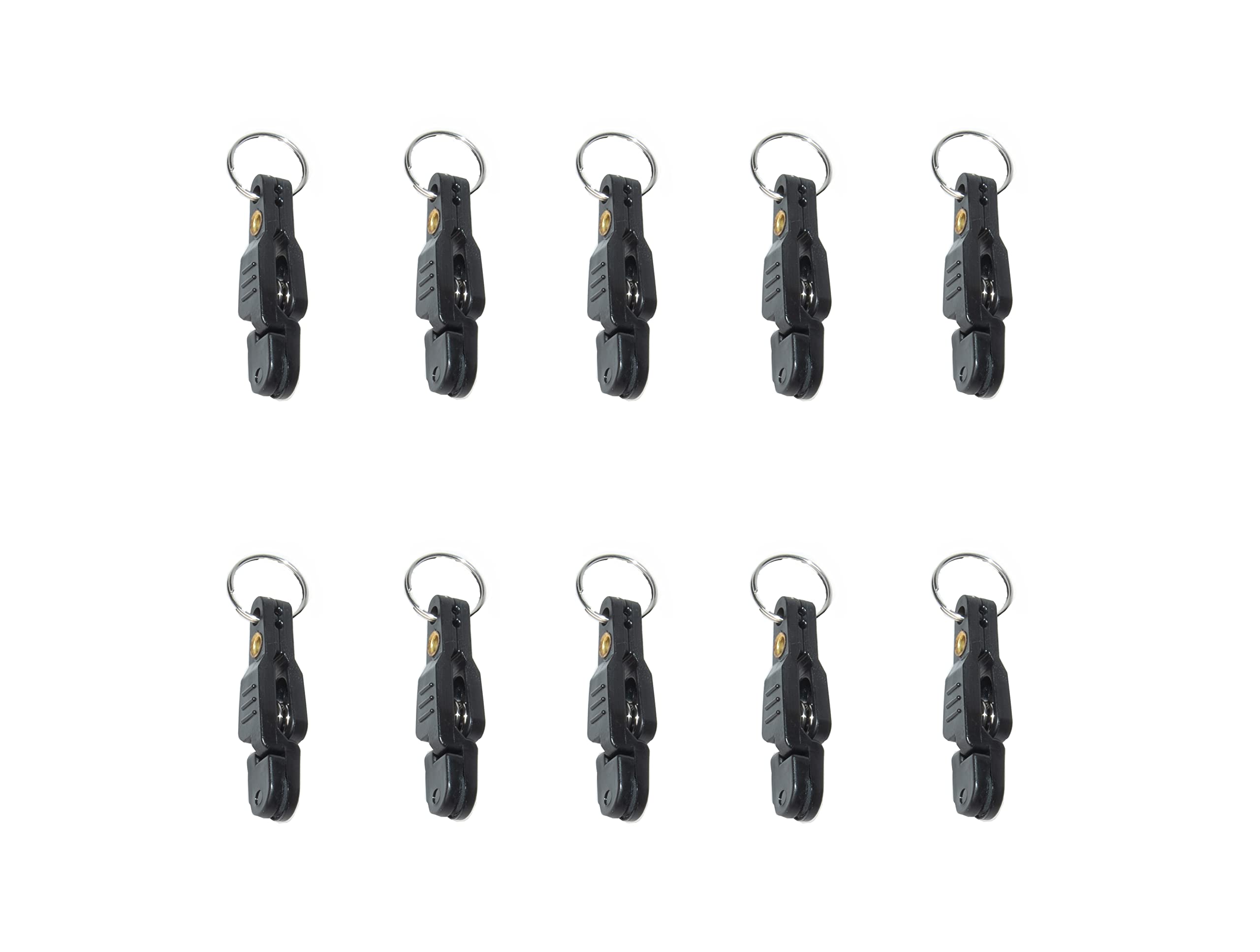 Sedmoon 10 Pcs Heavy Tension Snap Release Clips for Weight Planer Board,  Downriggers Outrigger Release Clips for Offshore Fishing (Black)