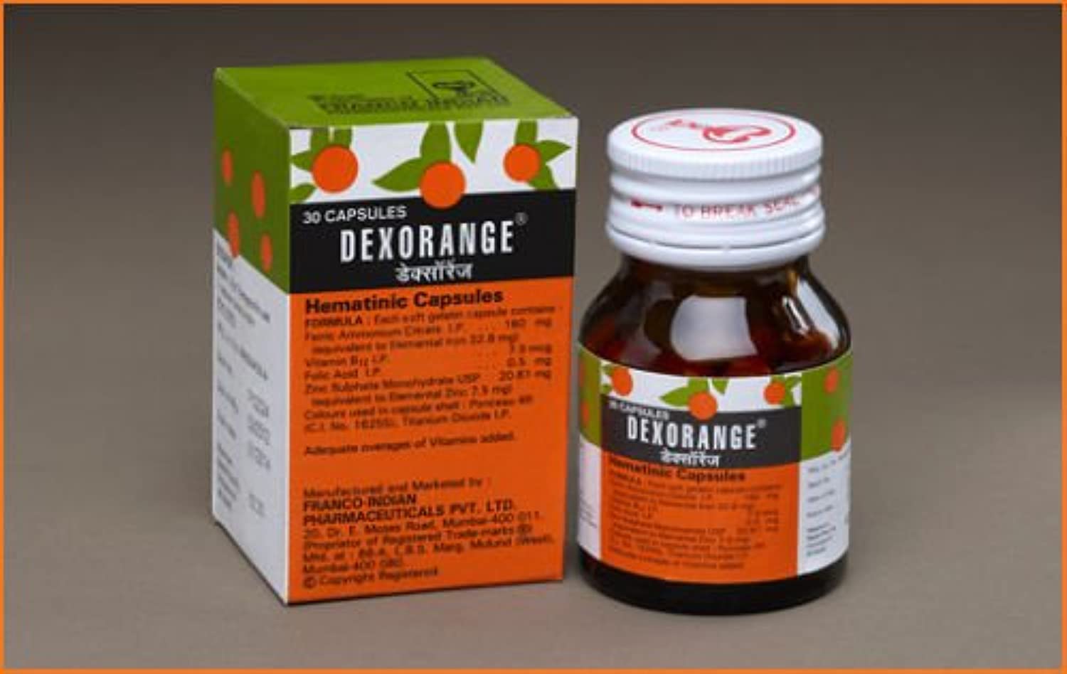 Dexorange 30 Capsules Hematinic Capsules Anemia Weakness Ulcer Piles ...