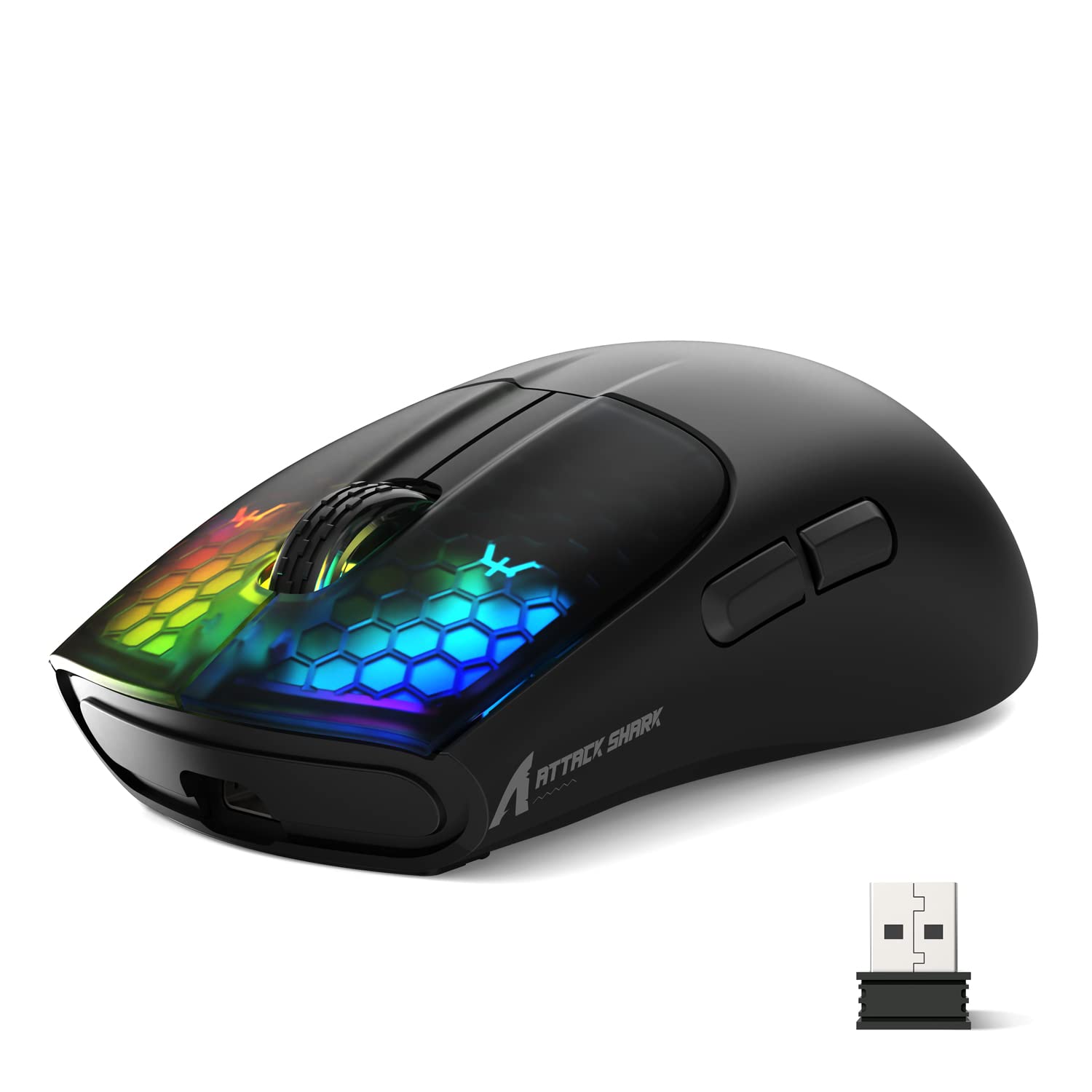 ATTACK SHARK X5 Wireless Gaming Mouse with Tri-Modes BT 5.1/2.4Ghz/USB-C  Lightweight