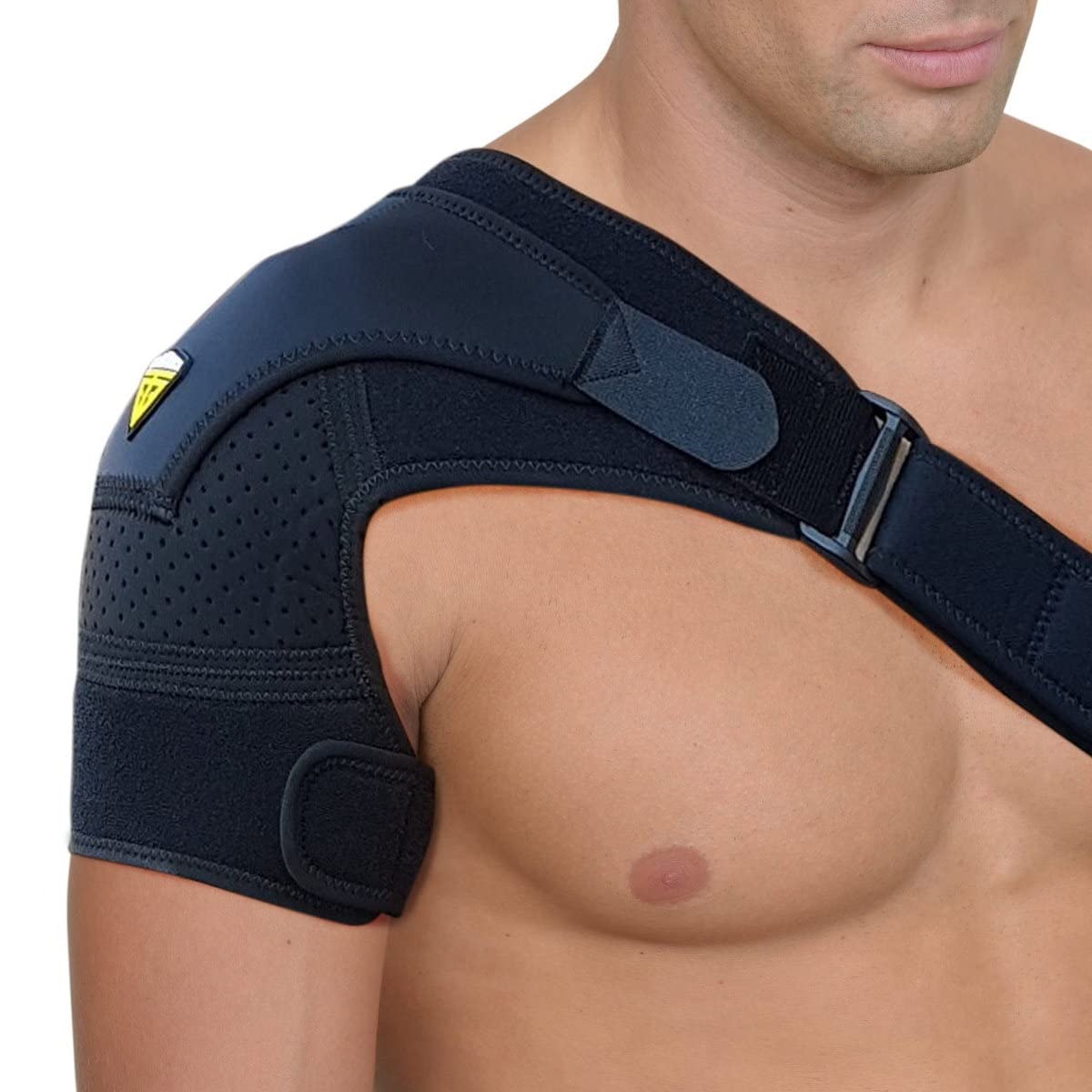 Compression Shoulder Support Brace, Adjustable Neoprene Upper Arm and  Shoulder Wrap Pain Relief for Rotator Cuff Shoulder Tear Injury AC Joint