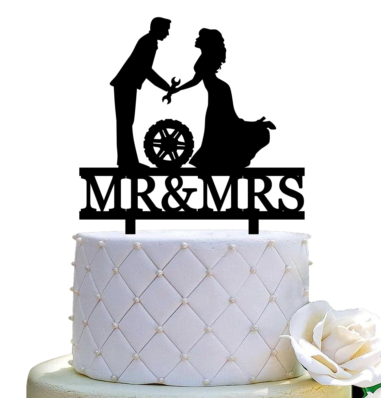 Auto Mechanic Wedding Cake Topper Car Repairman Couple Cake Topper ...