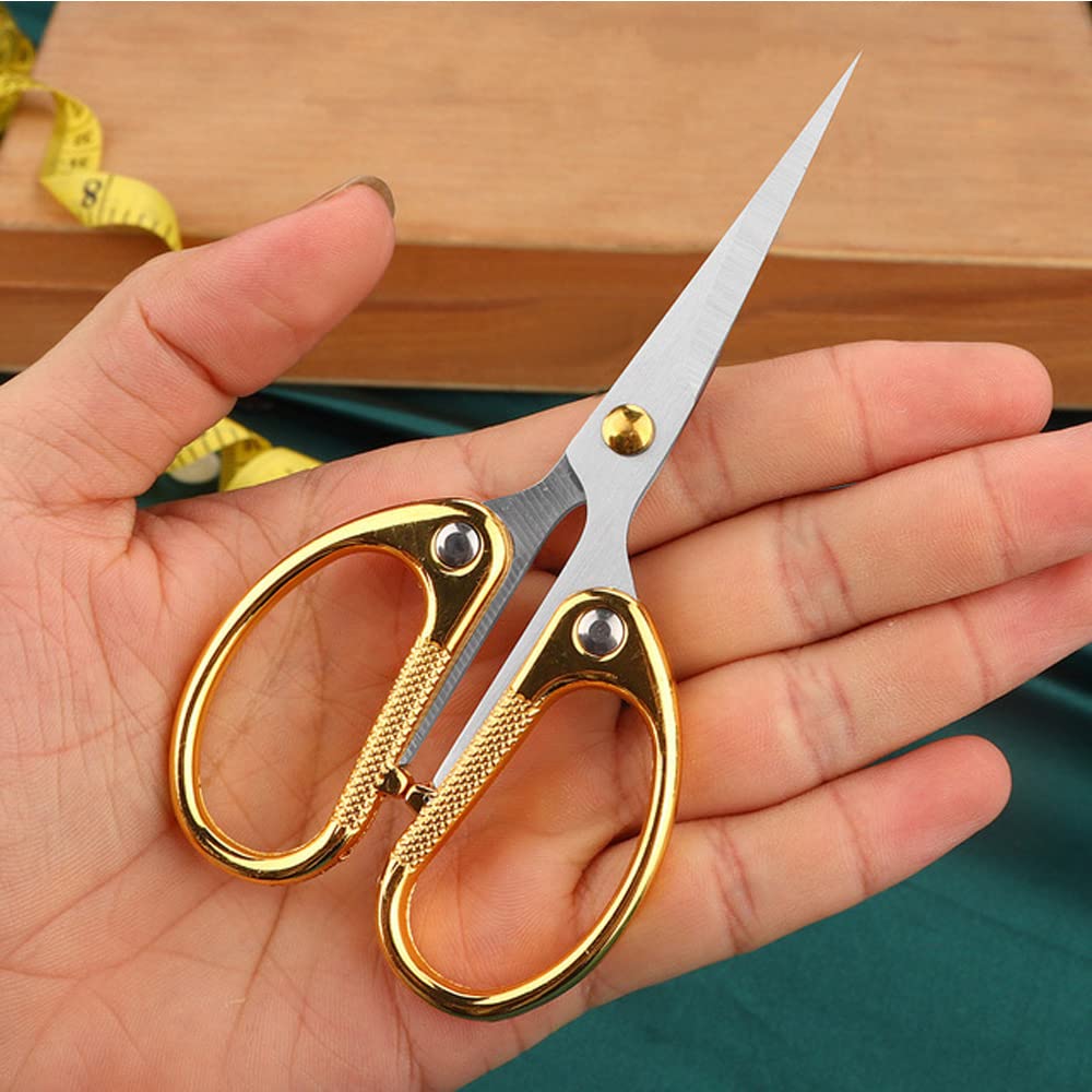 Heavy Duty Gold 10 Inch Fabric Scissors Stainless Steel Blades Craft Shears  Dressmaking Tailors Scissor 