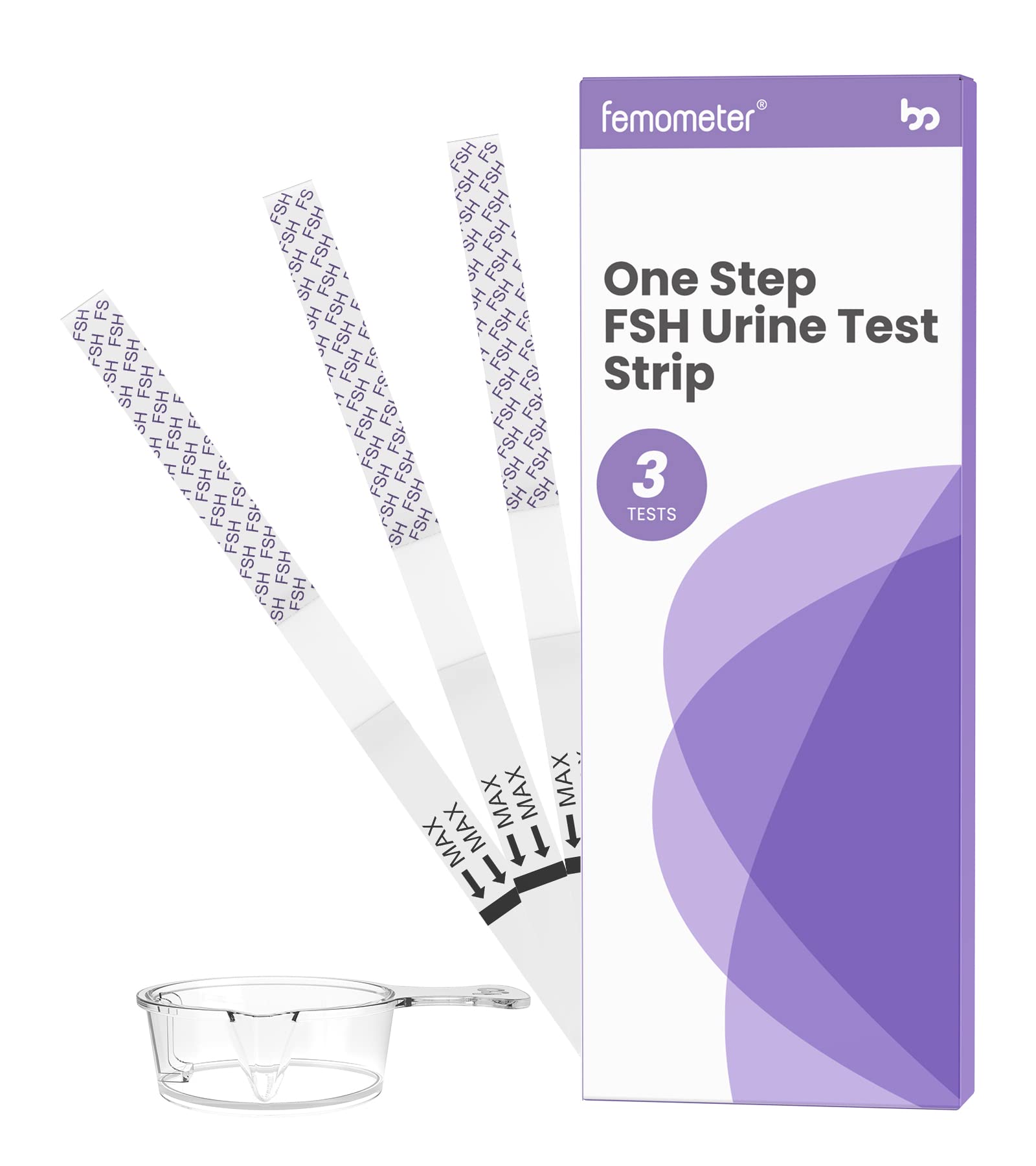  femometer FSH Menopause Test, Highly Sensitive FSH Test Strips,  Help Understand Your Ovarian Reserve, Determine Your Fertility and Detect  Menopause, Includes 6 FSH Tests, 1* User Manual, 1* Urine Cup 