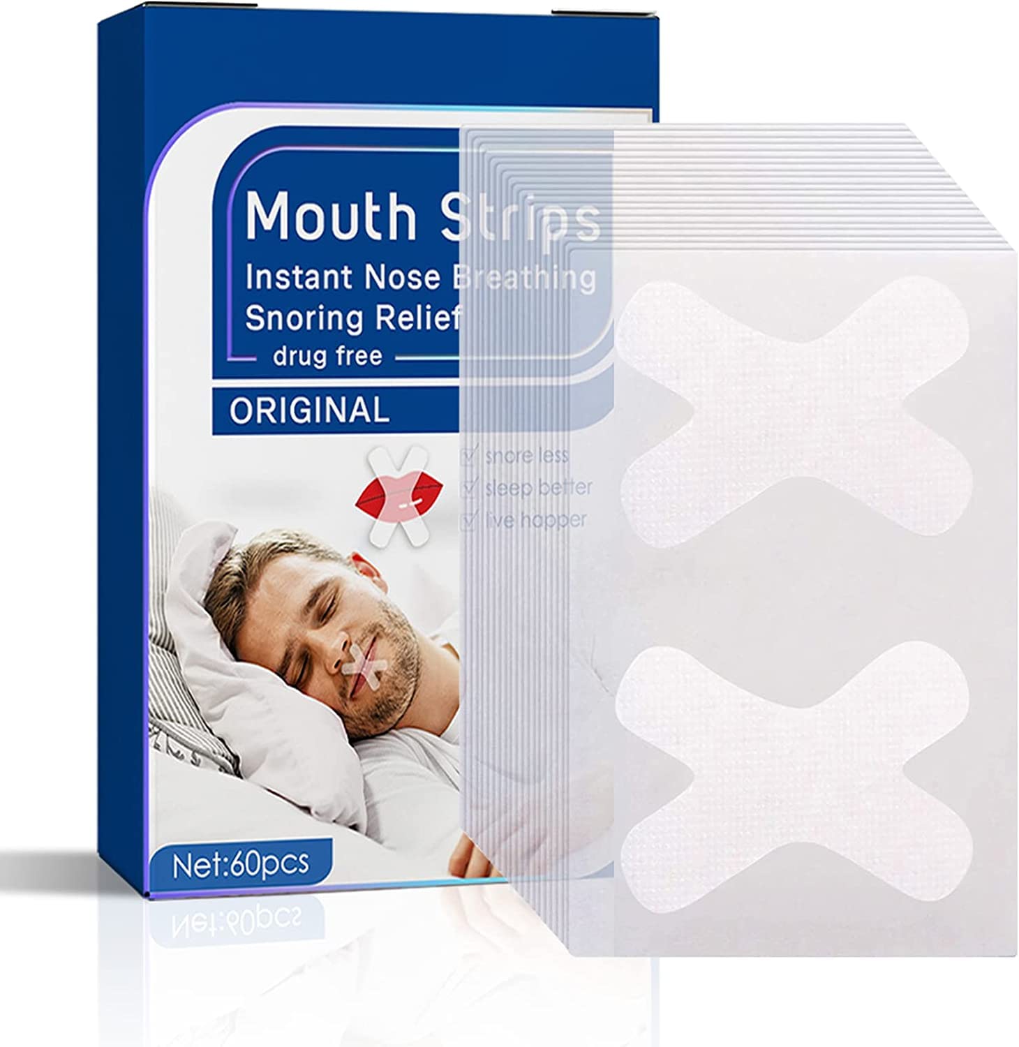 Gentle Anti-Snoring Mouth Tape for Improved Nasal Breathing and Better ...