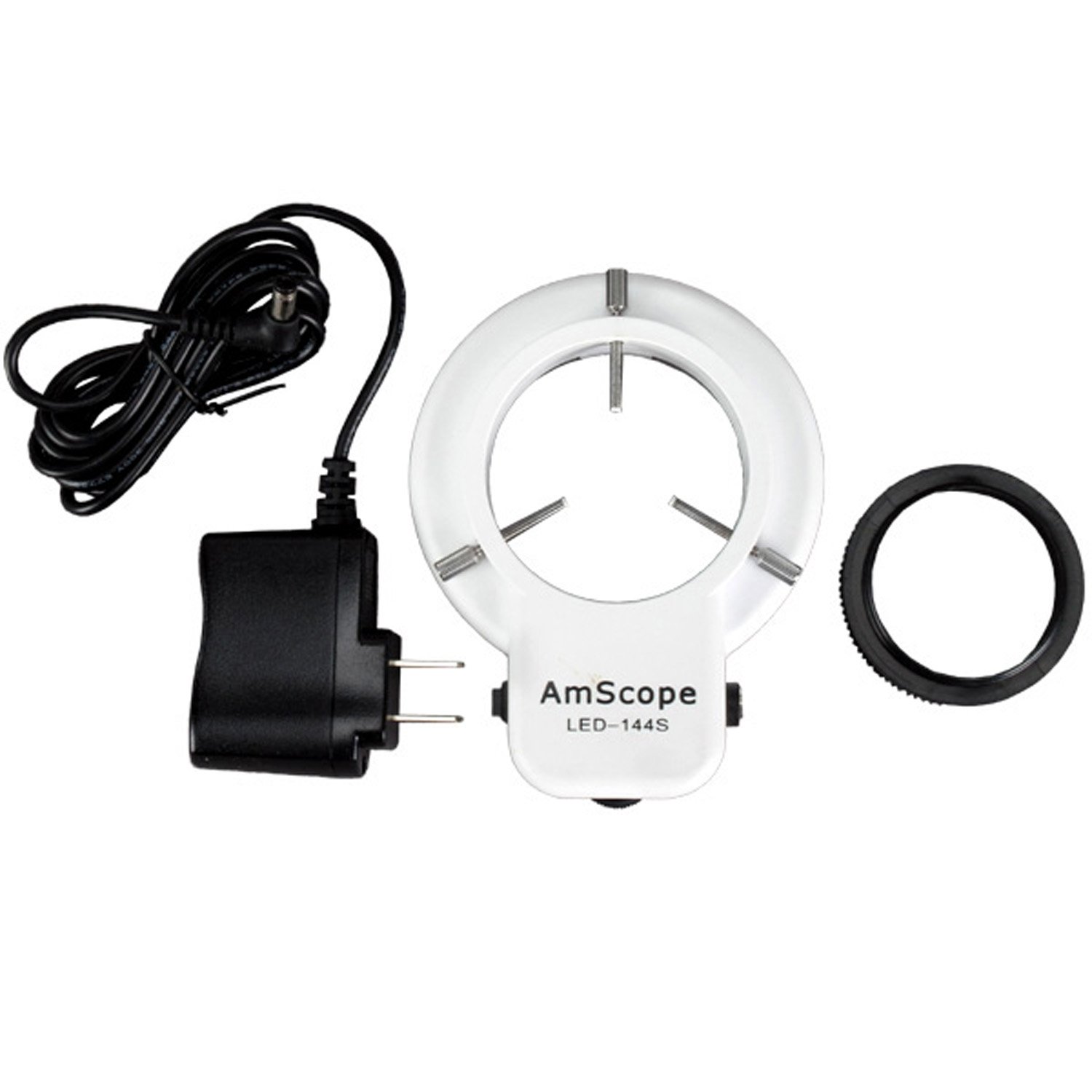 AmScope LED 144S 144 LED Adjustable Microscope Compact Ring Light