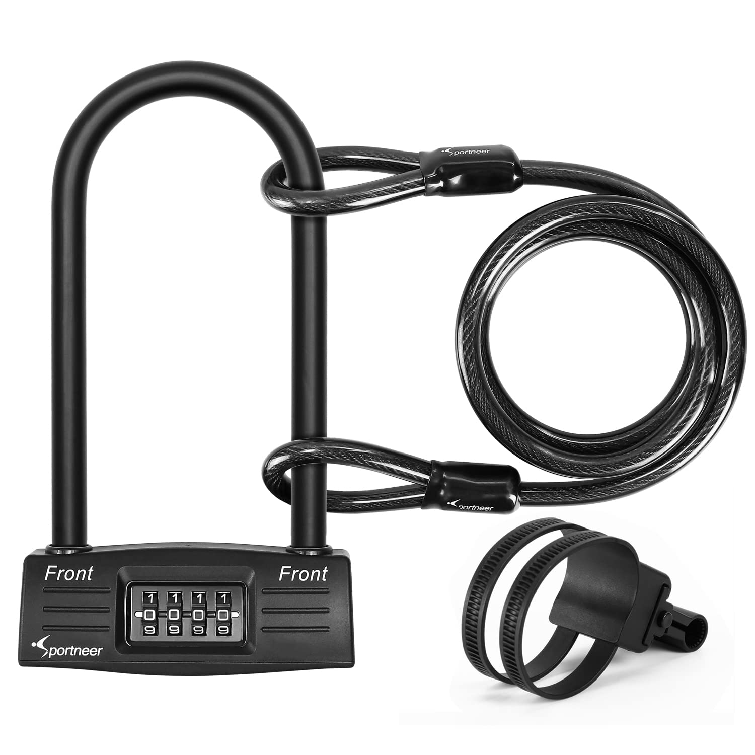 Combination bike u store lock