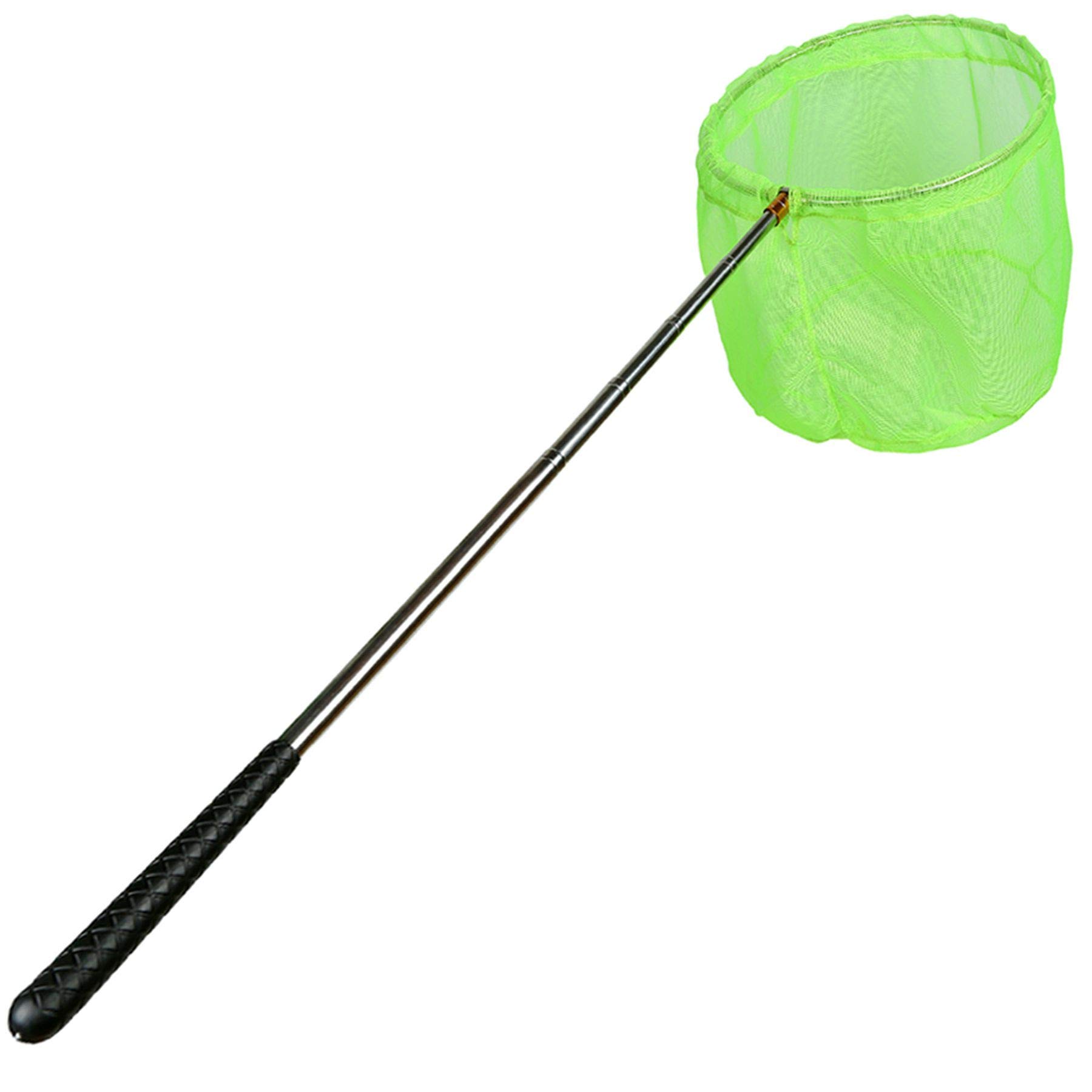 RESTCLOUD Bait Net and Fishing Landing Net with Telescoping Pole Handle  Extends to 59 inches Green