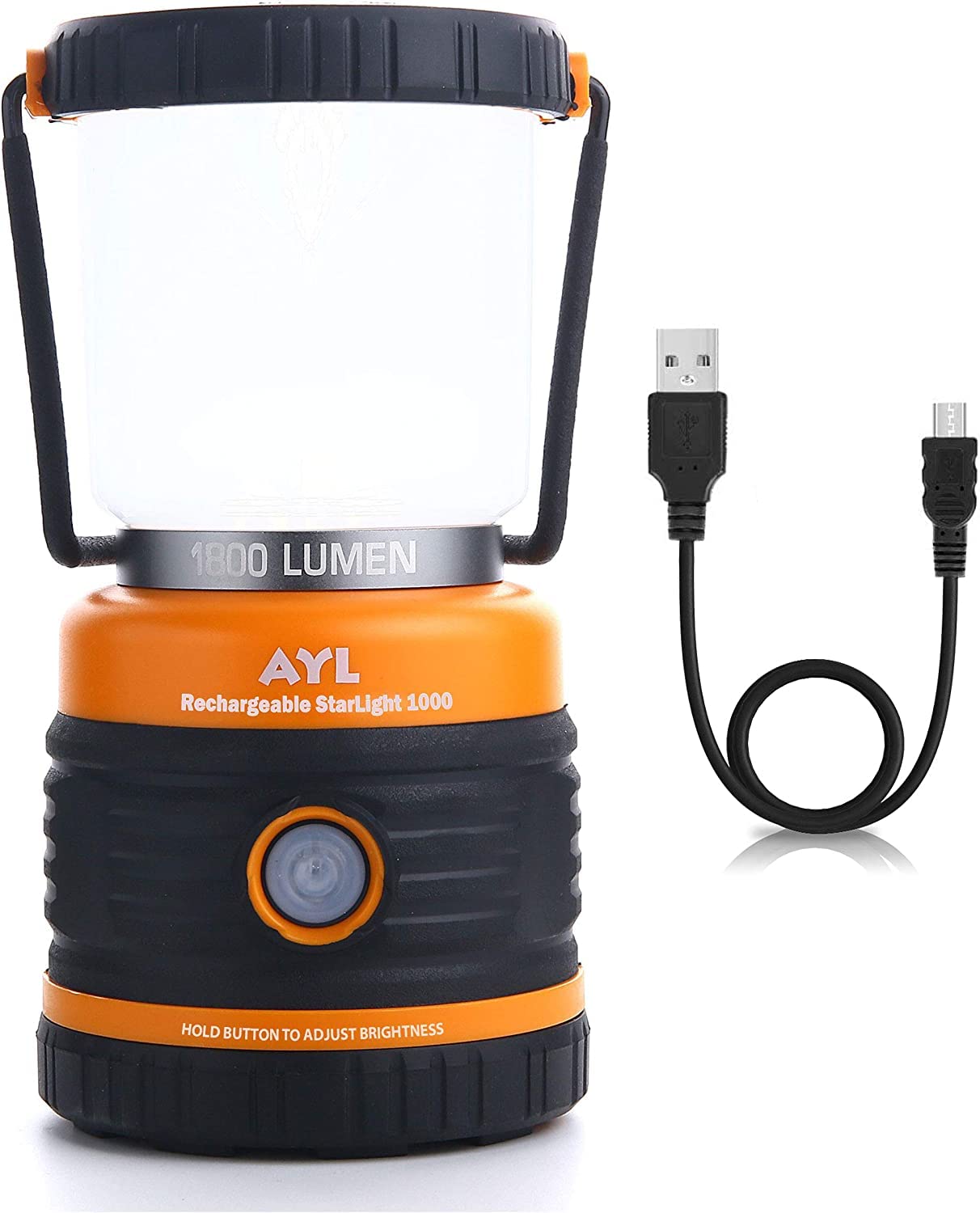 Led Camping Lantern & Usb Rechargeable Flashlight With Power Bank Function