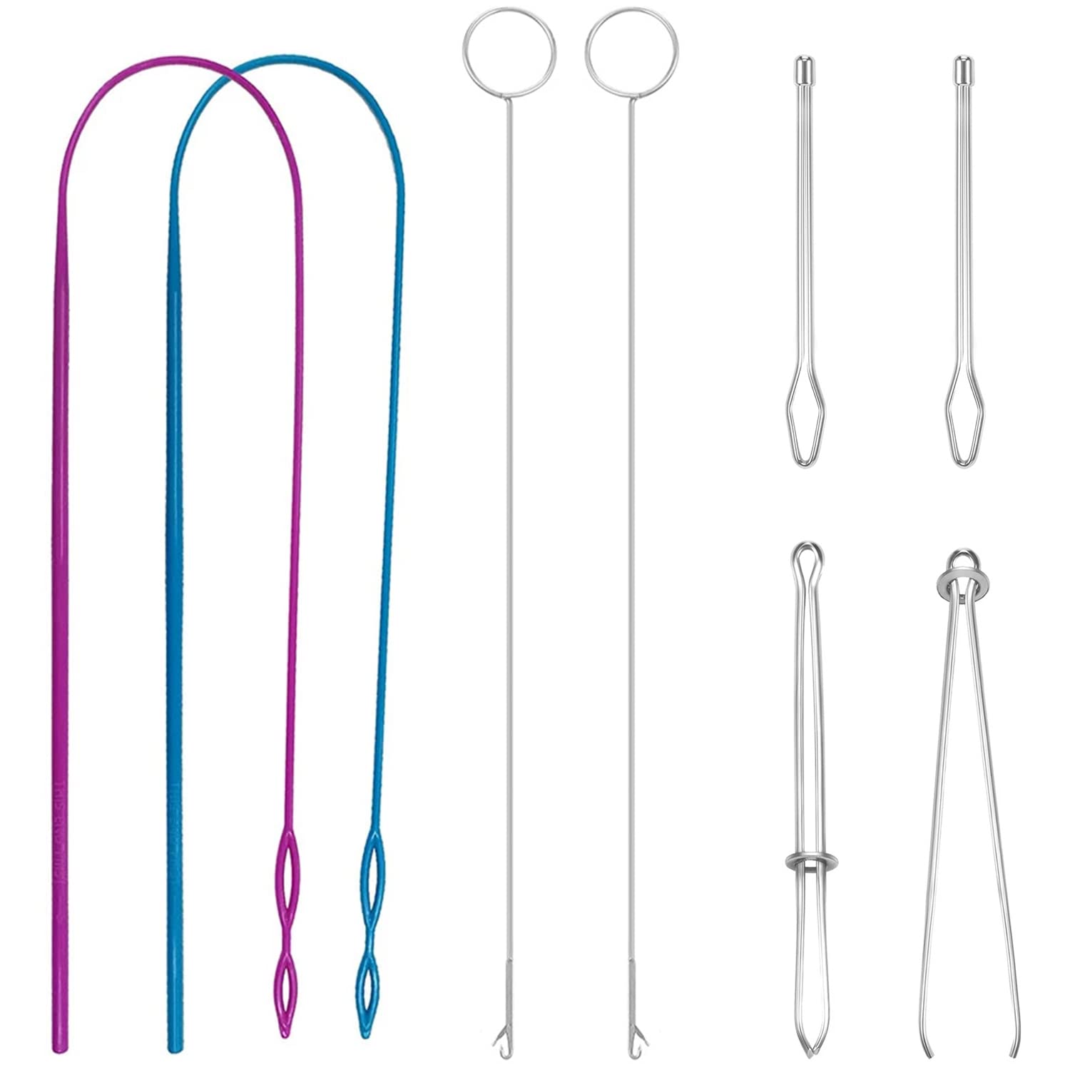 Arcemain 8 Pcs Drawstring Threader, Drawstring Replacement Tools Sewing  Loop Kit Threader Drawstring Replacement Tool for