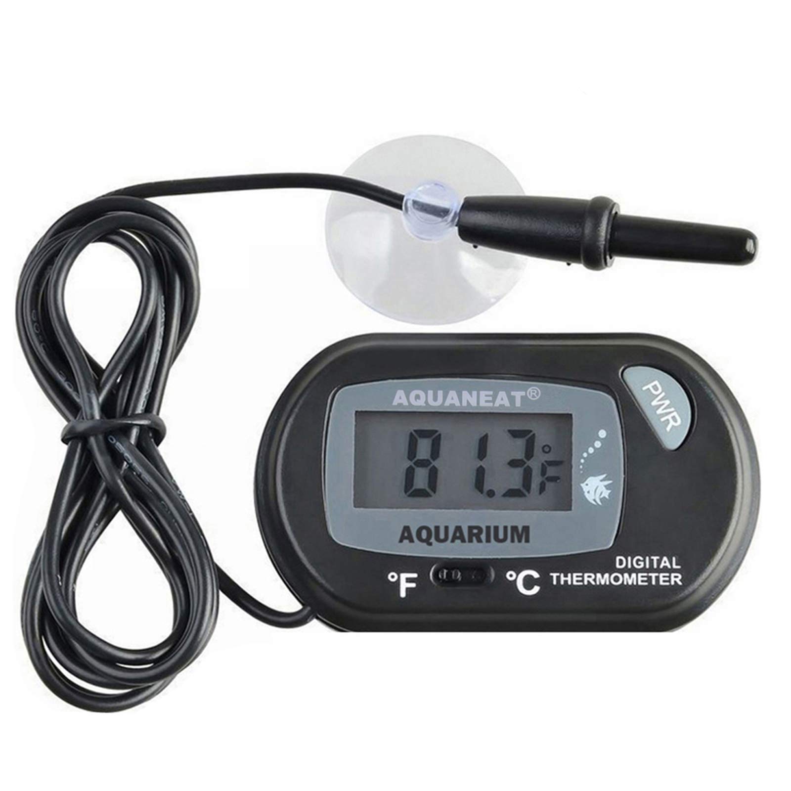 Aquaneat 1 Pack Aquarium Thermometer Digital Fish Tank Water Temperature  Test
