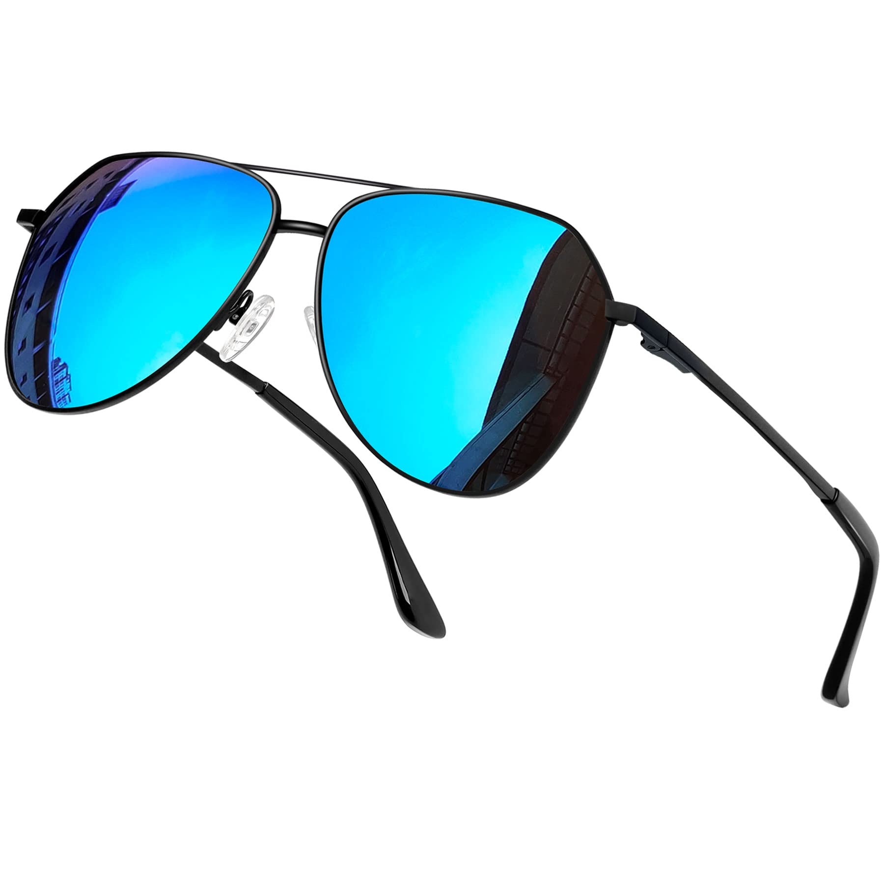  Joopin Rectangular Polarized Sunglasses for Men, Al-Mg