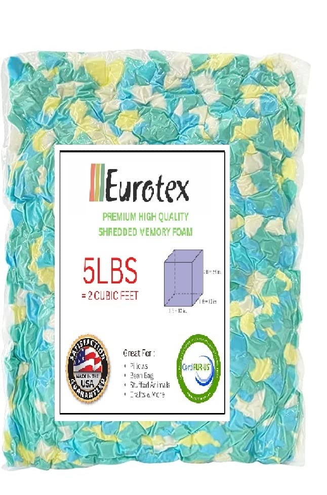 Bean Bag Filler 5Lbs Shredded Memory Foam Filling Material