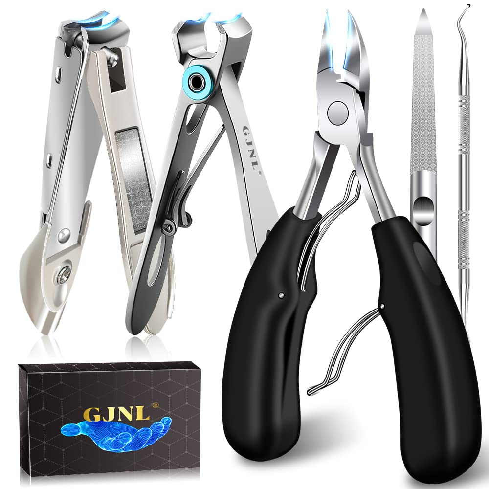 Nail Clippers for Men Thick Nails Wide Jaw Opening Sharp Toenail