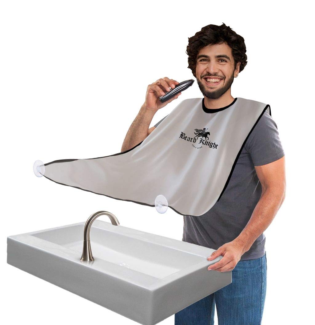 Shaving Apron Beard Bib Hair Trimming Catcher Cape Grooming Tool