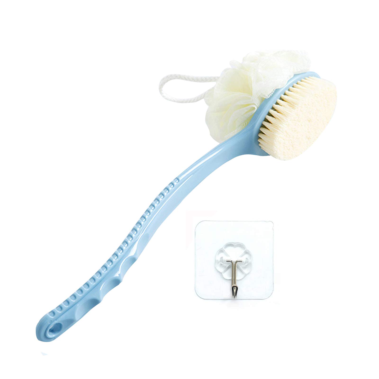 2 In 1 Double-Sided Bath Brush Long Handle Rubbing Back Bath Brushes Dual  Purpose Body Brush Back Massage Shower Body Cleaning