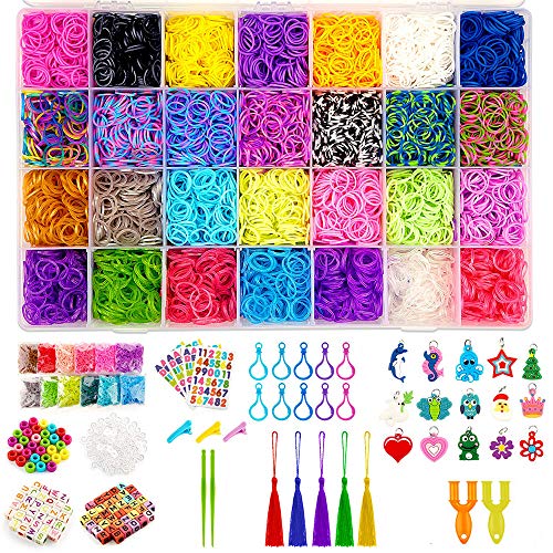 Rubber Band Bracelet Kit Set, 28 Colors Loom Bracelet Making Kit