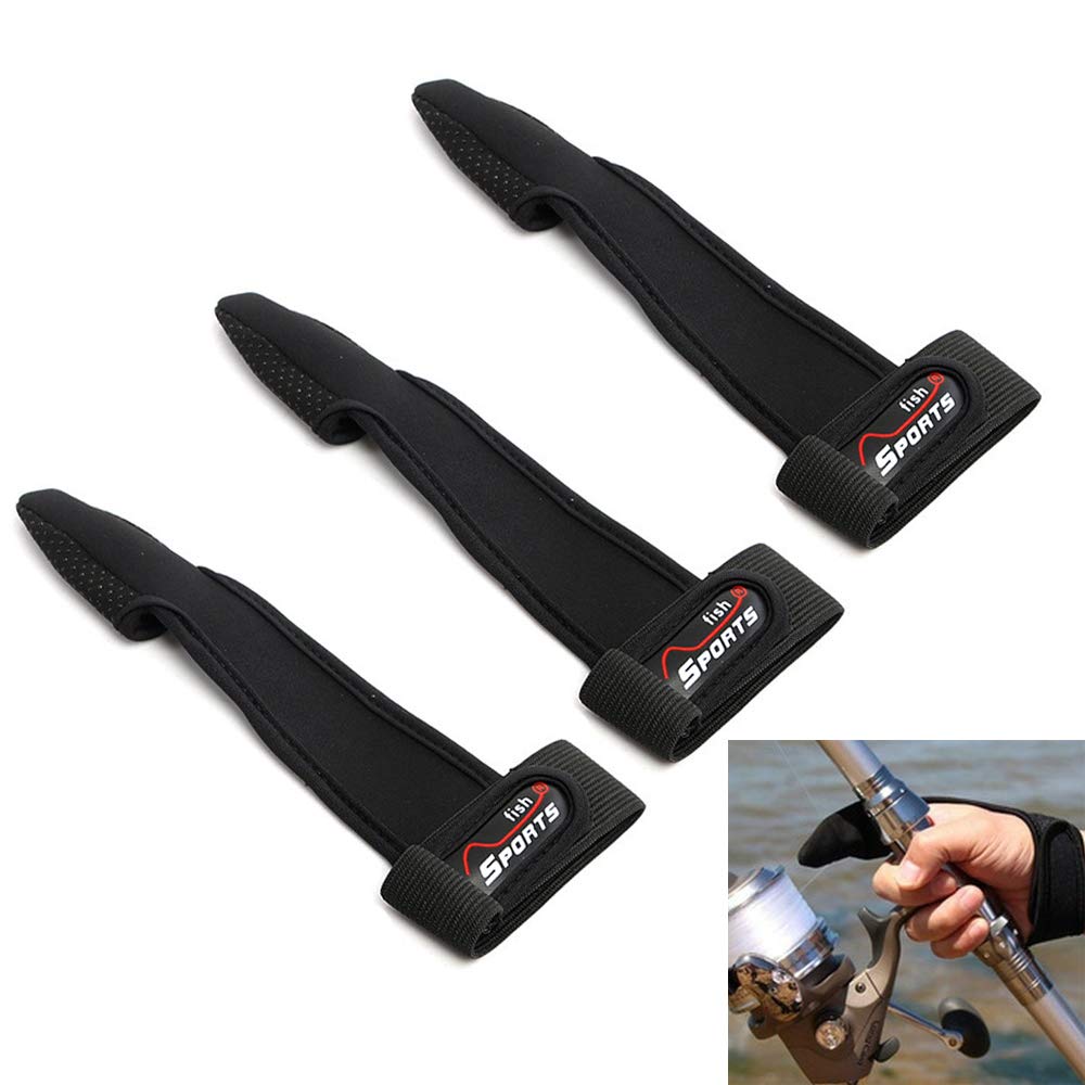Minicart Single-Finger Gloves,3 Pack Anti-Slip Fishing Glove,Professional  Single-Finger Gloves Index Finger