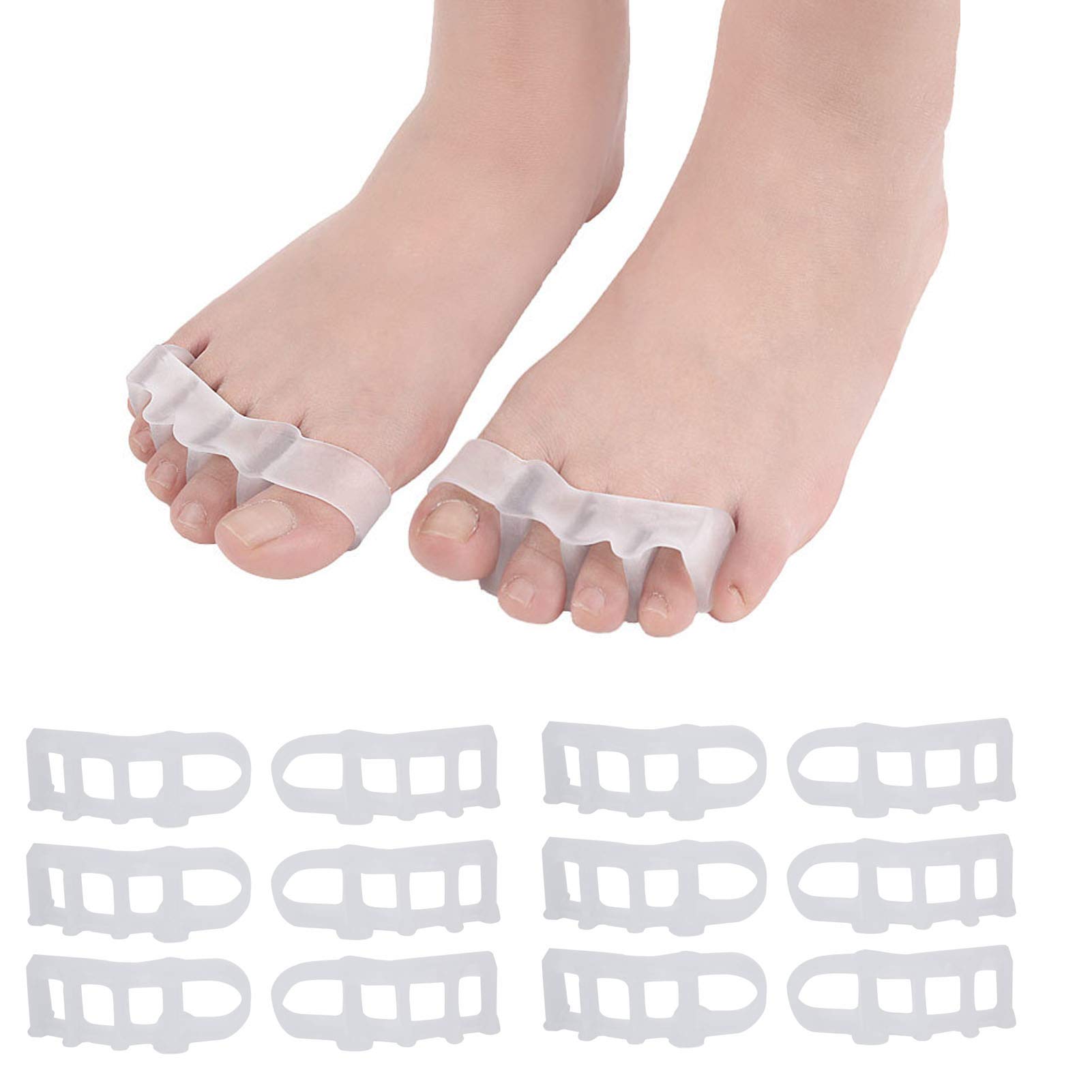 Toe Separator 4 Holes Bunion Corrector Hallux Valgus Corrector High  Elasticity Foot Toe Spreader Toe Straightener