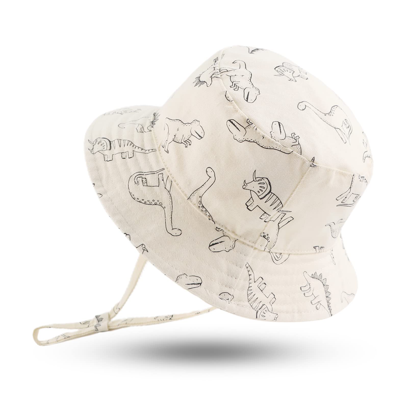 XIAOHAWANG Baby Boy Sun Hat Infant Toddler Dinosaur Bucket Hats Summer Baby  Boys Beach Caps 1