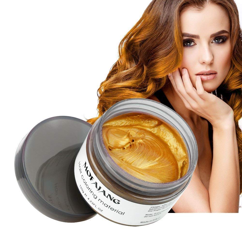 Temporary Hair Color Dye Wax Instant Blue Hair Color Wax EFLY Temporary  Hairstyle Cream 4.23 oz