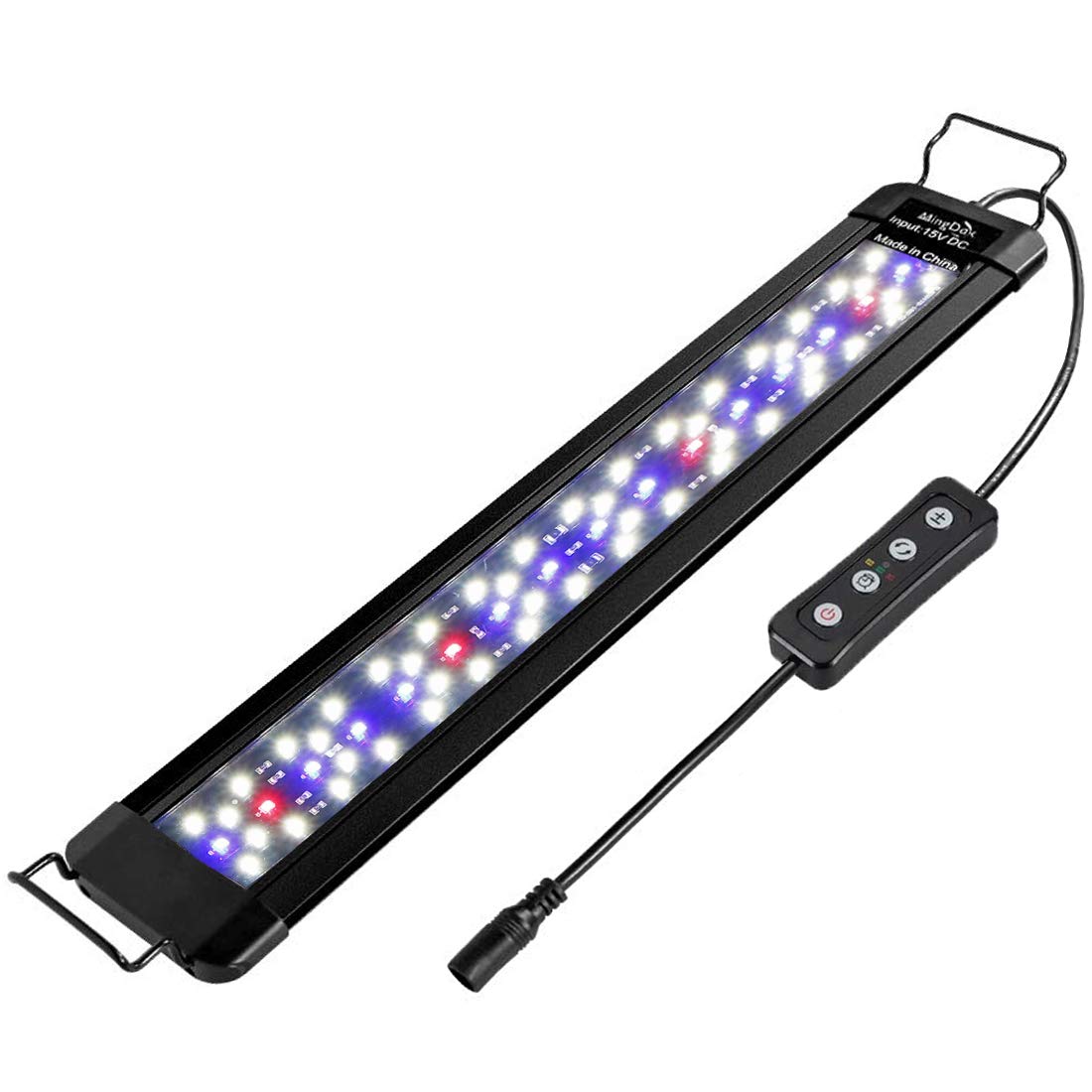  MingDak Luz LED para acuario, luz para pecera, 24 LED