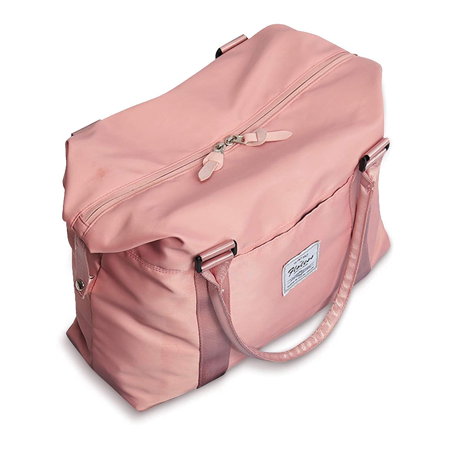 Classic 100% Canvas Sport Gym Bag Round-Shaped Pink Duffel Weekend Bag -  OsgoodwayBag