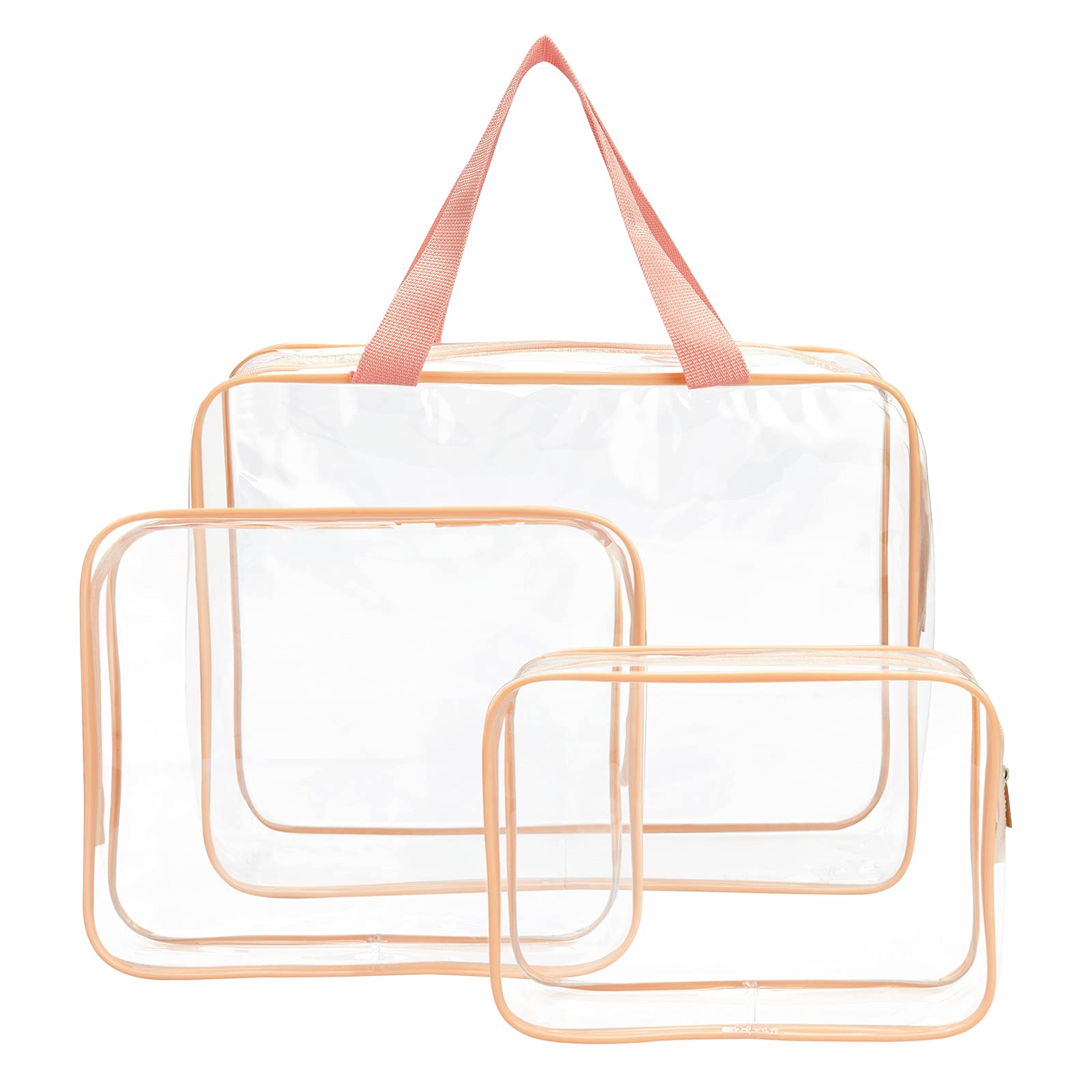 Small Clear Travel Packing Cube/See Through PVC Plastic Pouch for Carry On  Suitcase, Backpack or Diaper Bag/Transparent Multipurpose Accessories
