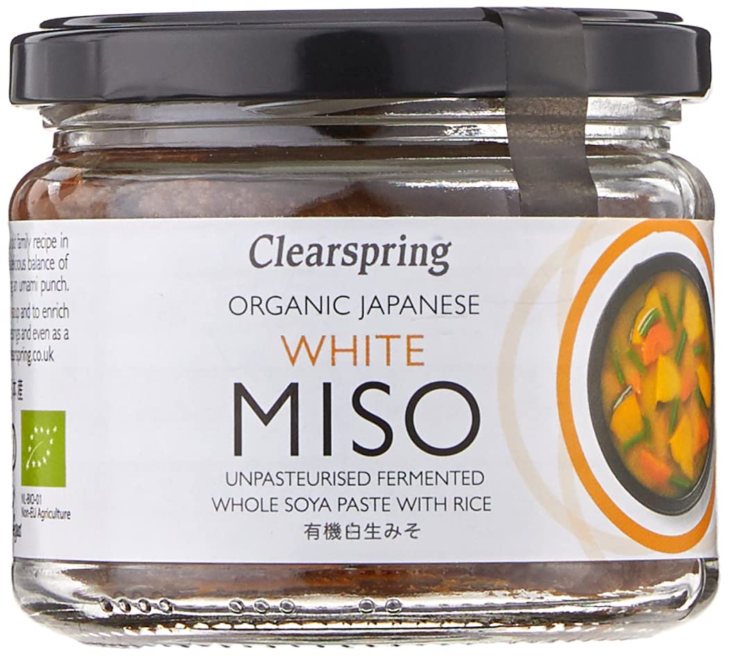 Clearspring Organic Japanese White Unpasteurised Miso Jar 270g 270 g (Pack  of 1)