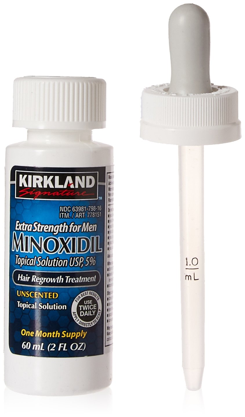 Kirkland Minoxidil 5% Extra Strength Hair Regrowth for MEN, 6 units x 60 mL  (2 FL OZ) 6-Month Supply (Not for use by Women)