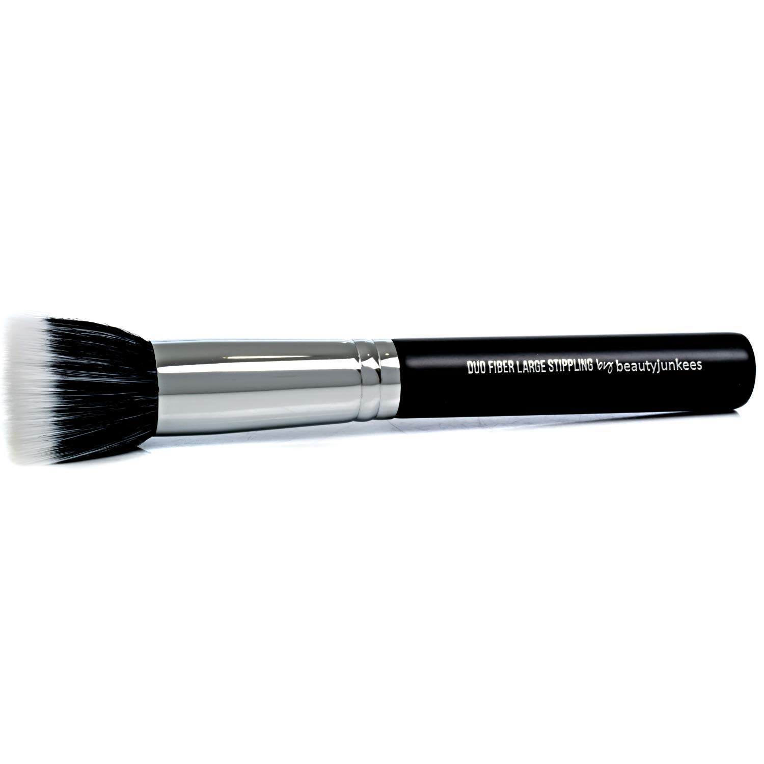 Large Stippling Foundation Makeup Brush – Beauty Junkees Flat Top Duo Fiber  Synthetic Stipple Make Up Brushes, Sheer Flawless Blending Liquid, Cream