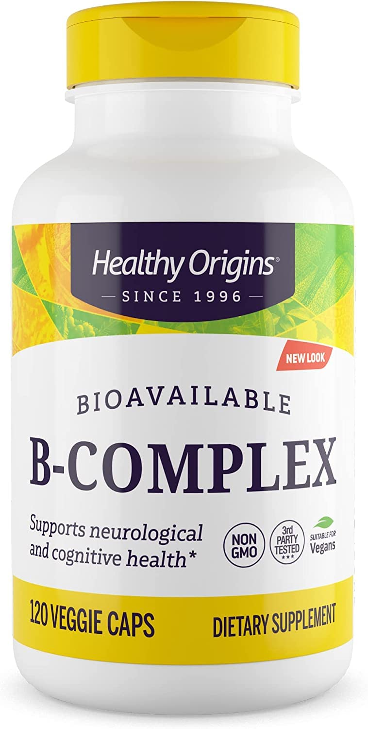 Healthy Origins B-Complex - Coenzymated B - Supports Brain Health ...