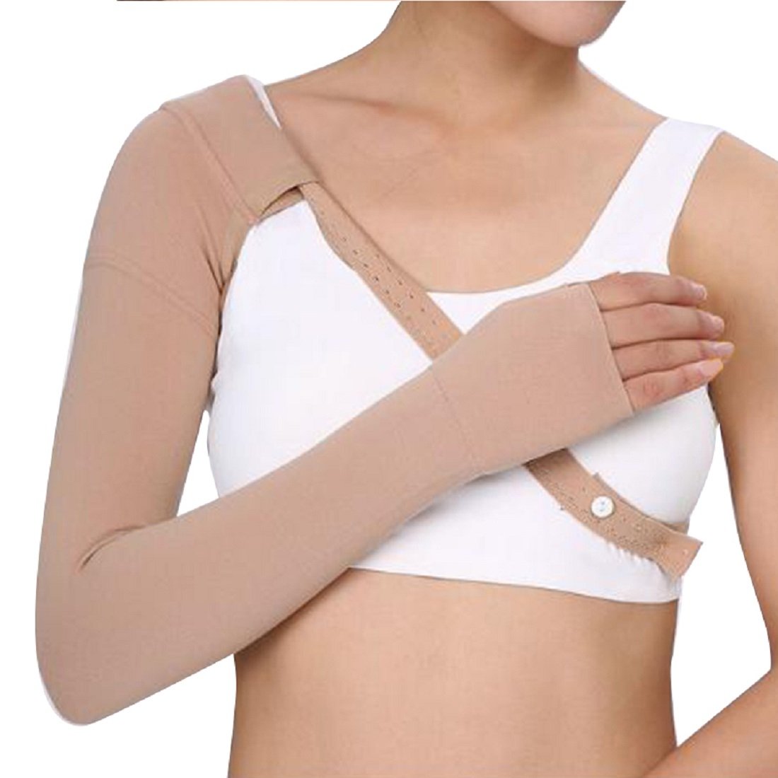 Gupbes Post Mastectomy Compression Sleeve Elastic Arm Swelling Lymphedema  Relief Sleeve,Lymphedema Sleeve,Post Mastectomy Compression Sleeve 