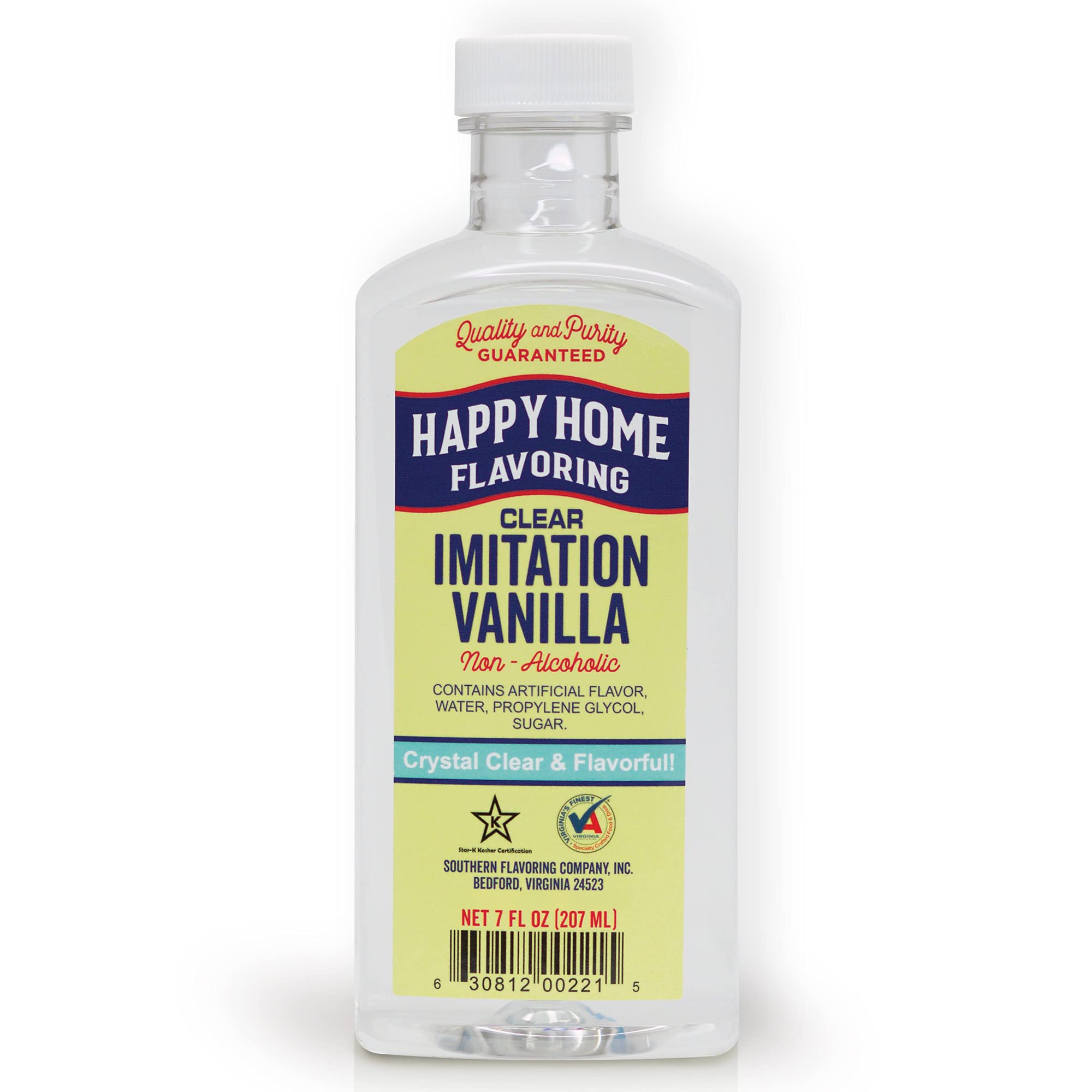 Happy Home Imitation Clear Butter Flavoring, Non-Alcoholic, Certified  Kosher, 7 oz.