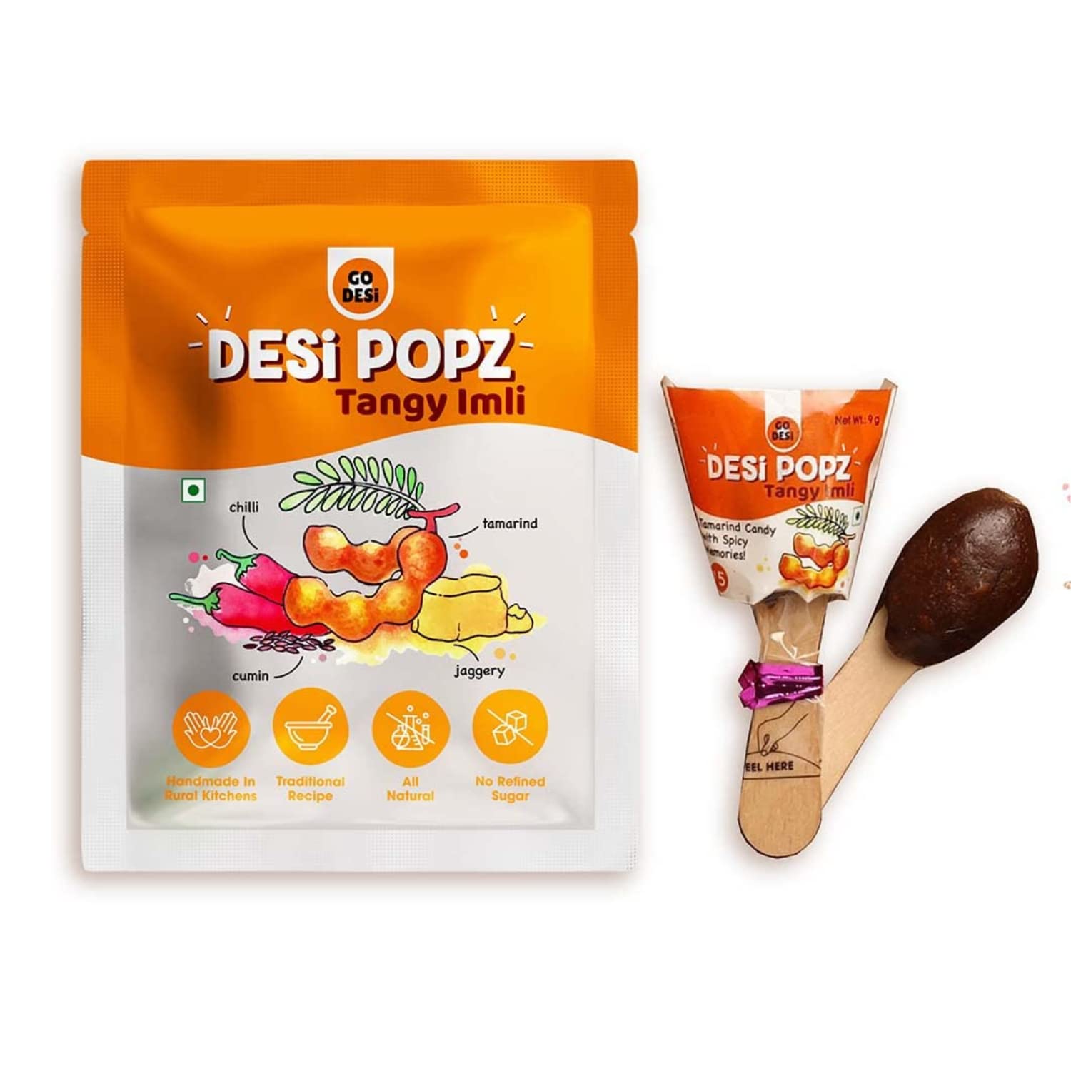 GO DESi Tamarind Lollipops | 32 Pieces | Fruit Candy | Desi Pops ...