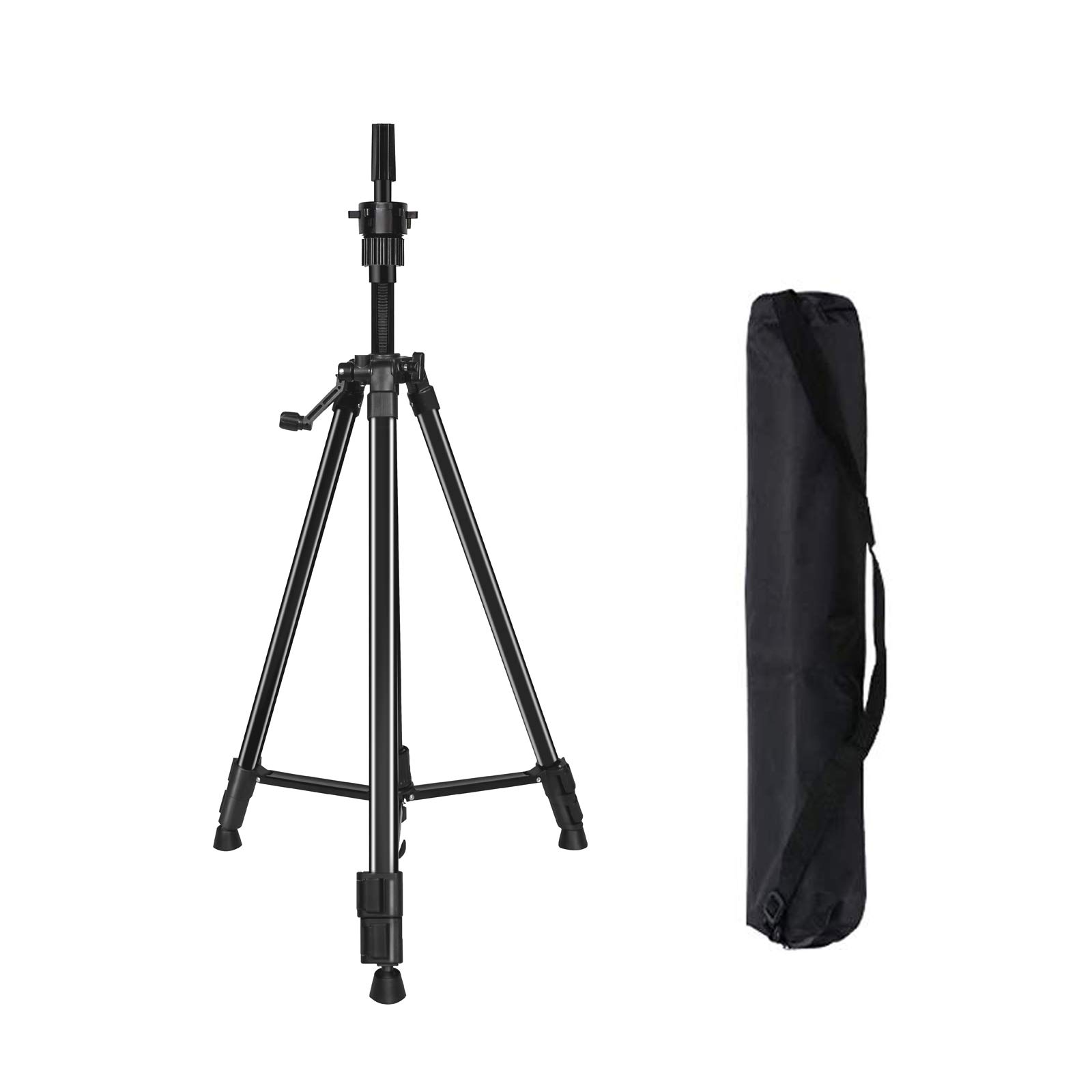 Mannequin Head Stand, Max Length 22 Inch Adjustable Metal Tripod Stand For  Mannequin Head