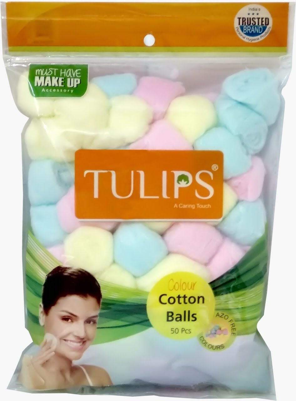 Natural Cotton Balls Cotton Swabs For Nail & Make-Up Removal - 50