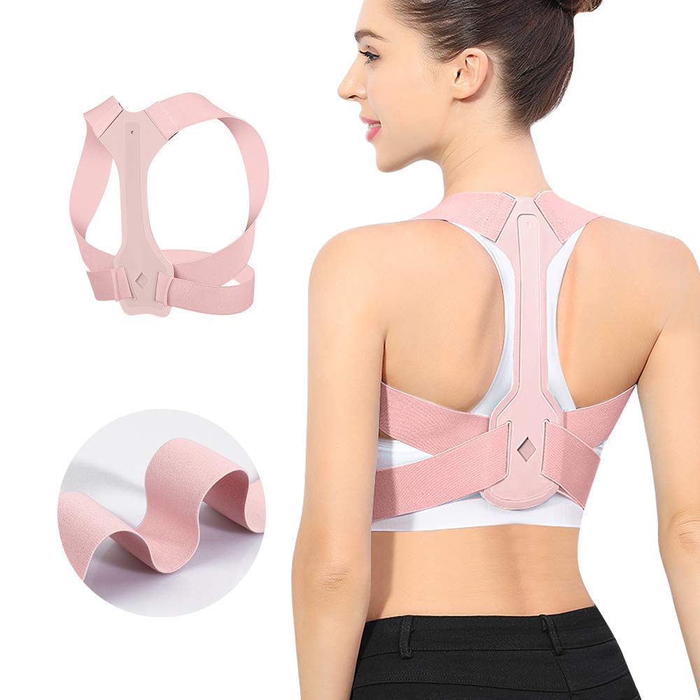Updated Posture Corrector for Men and WomenAdjustable Upper Back Brace for  Clavicle Support and Providing Pain