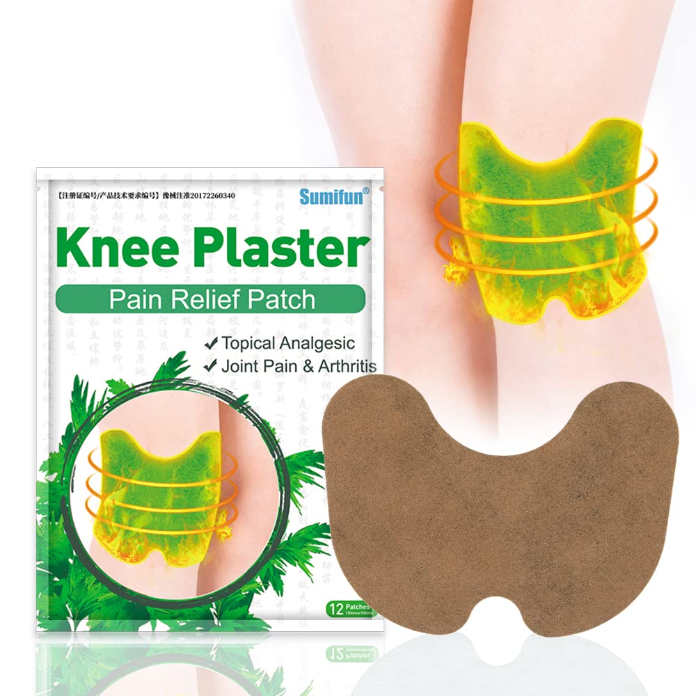 12PCS Pain Patch,Pain Relief Patches Knee Joint Pain Plaster Warming Herbal  Plaster Breathable Knee Pain Relief Patch For Pain Relief Inflammation 