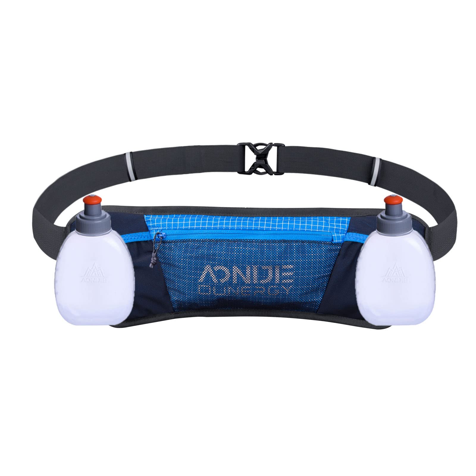 AONIJIE Hydration Running Belt with Bottles 2 x 170ML Reflective