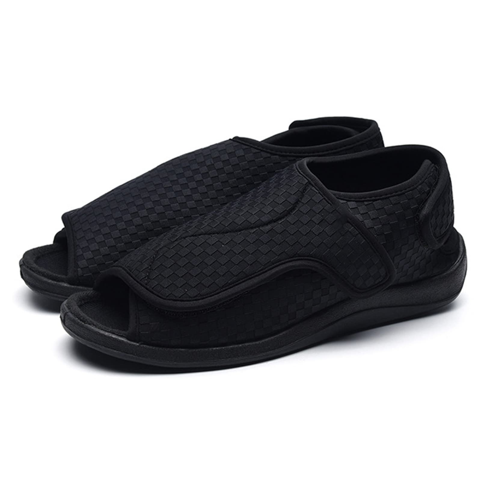 Extra wide open toe hot sale slippers