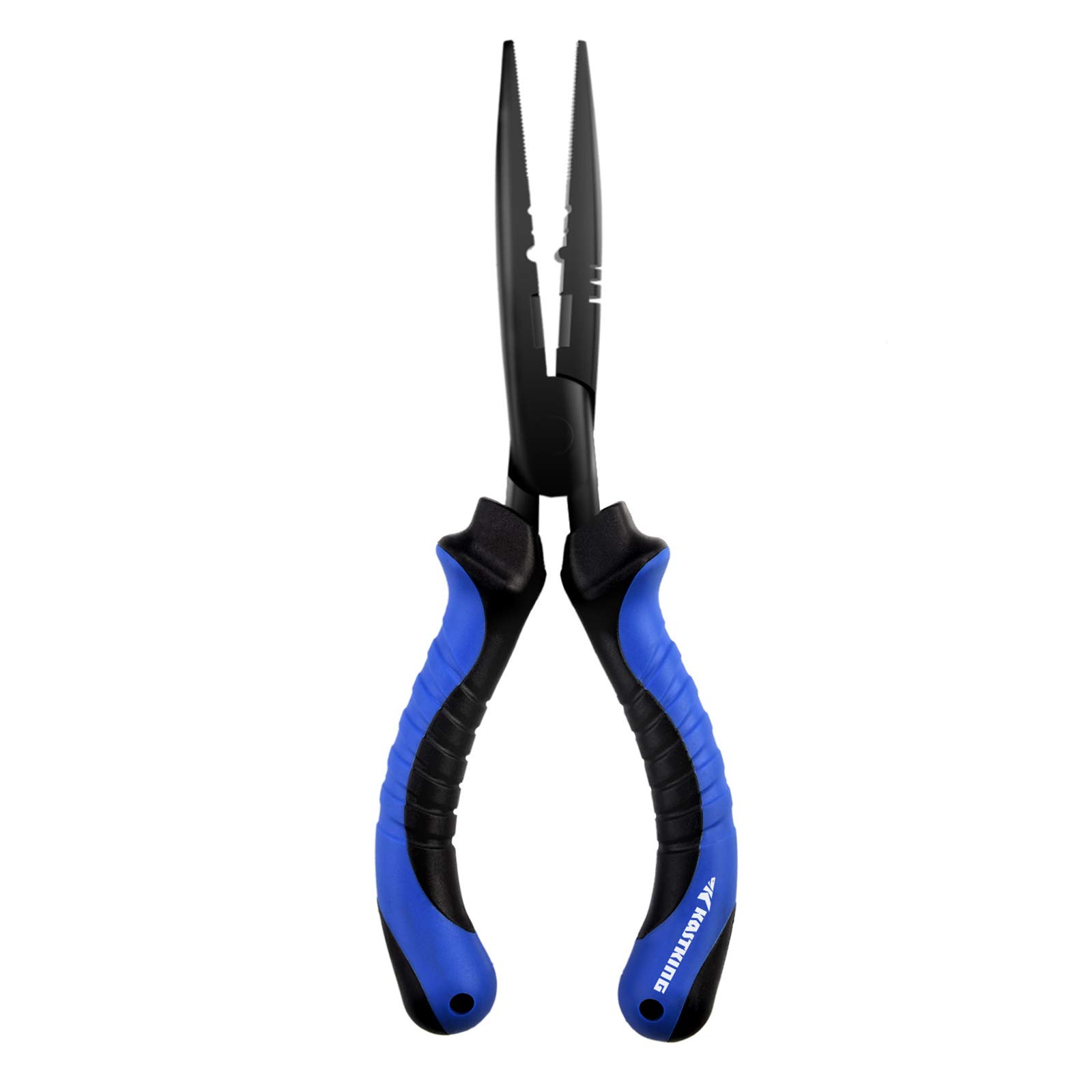 KastKing Intimidator Fishing Pliers, Corrosion Resistant Polymer Coated Fishing  Tools, Tungsten Carbide Cutters, Saltwater Resistant Fishing Gear D:7  Straight Nose